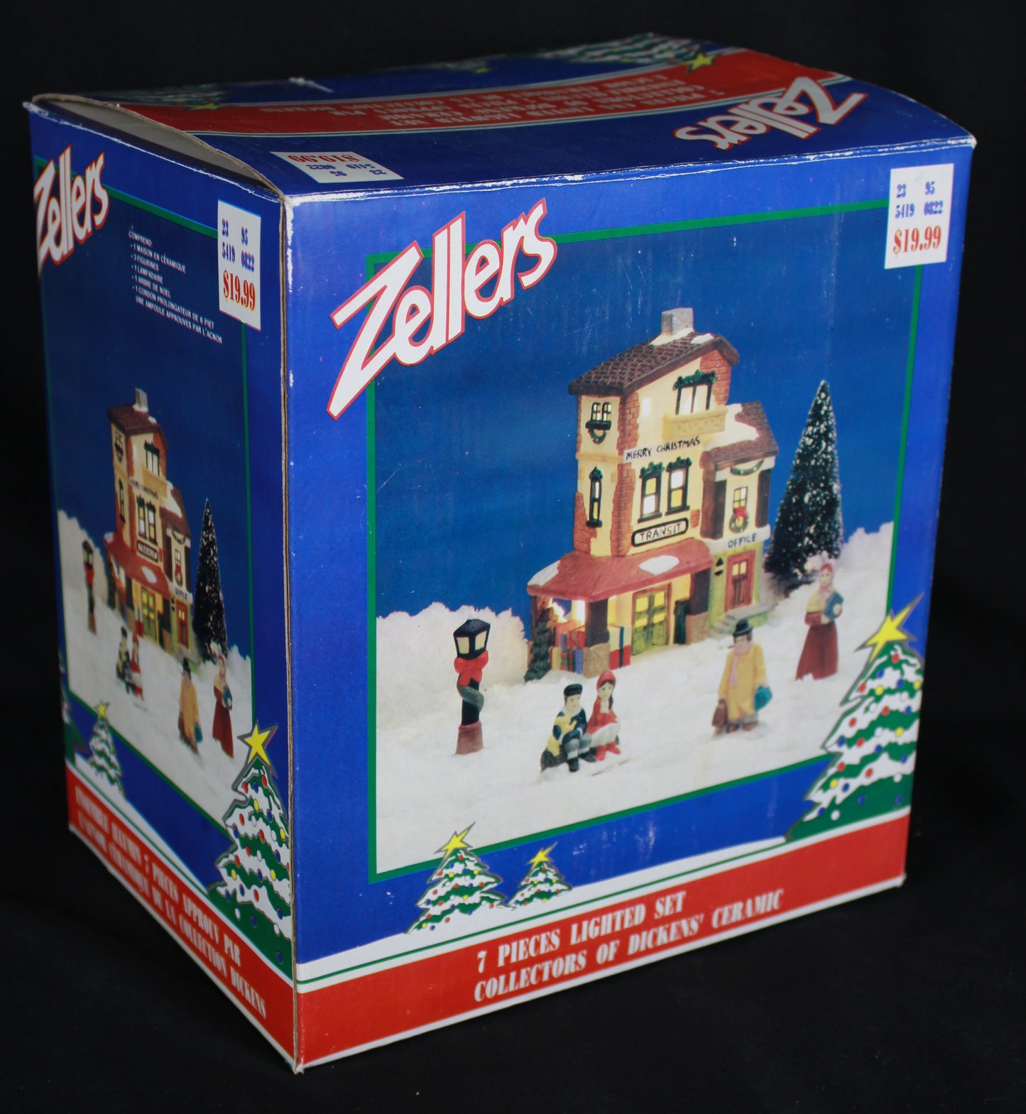 Instant Victorian Christmas Village! 5 Zellers Lighted Ceramic Sets (Open Boxes)