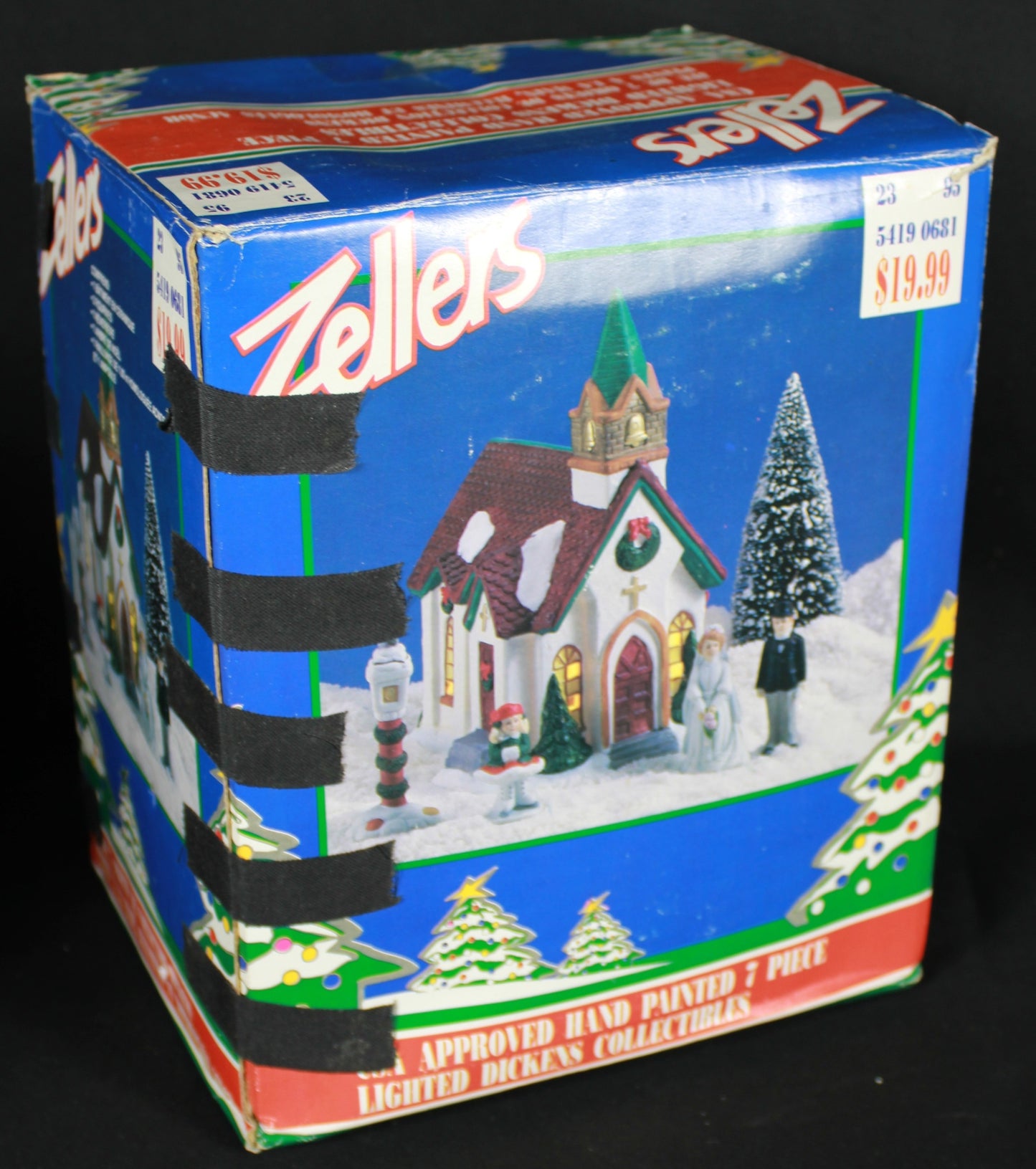 Instant Victorian Christmas Village! 5 Zellers Lighted Ceramic Sets (Open Boxes)