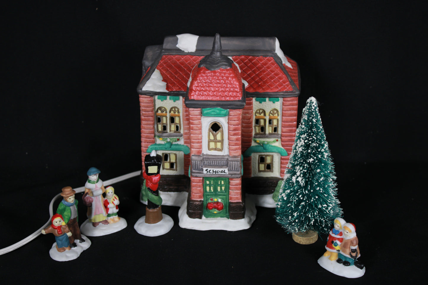 Instant Victorian Christmas Village! 5 Zellers Lighted Ceramic Sets (Open Boxes)