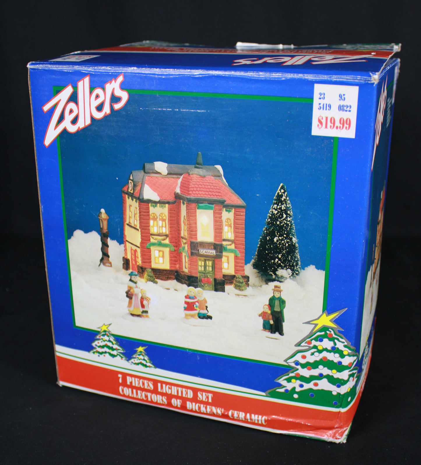 Instant Victorian Christmas Village! 5 Zellers Lighted Ceramic Sets (Open Boxes)