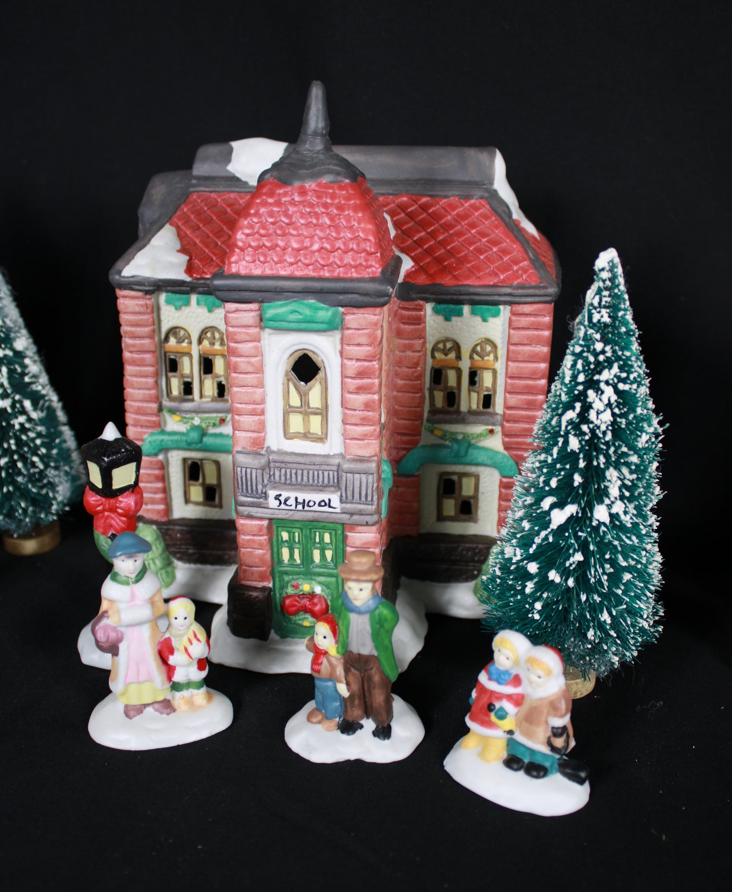 Instant Victorian Christmas Village! 5 Zellers Lighted Ceramic Sets (Open Boxes)