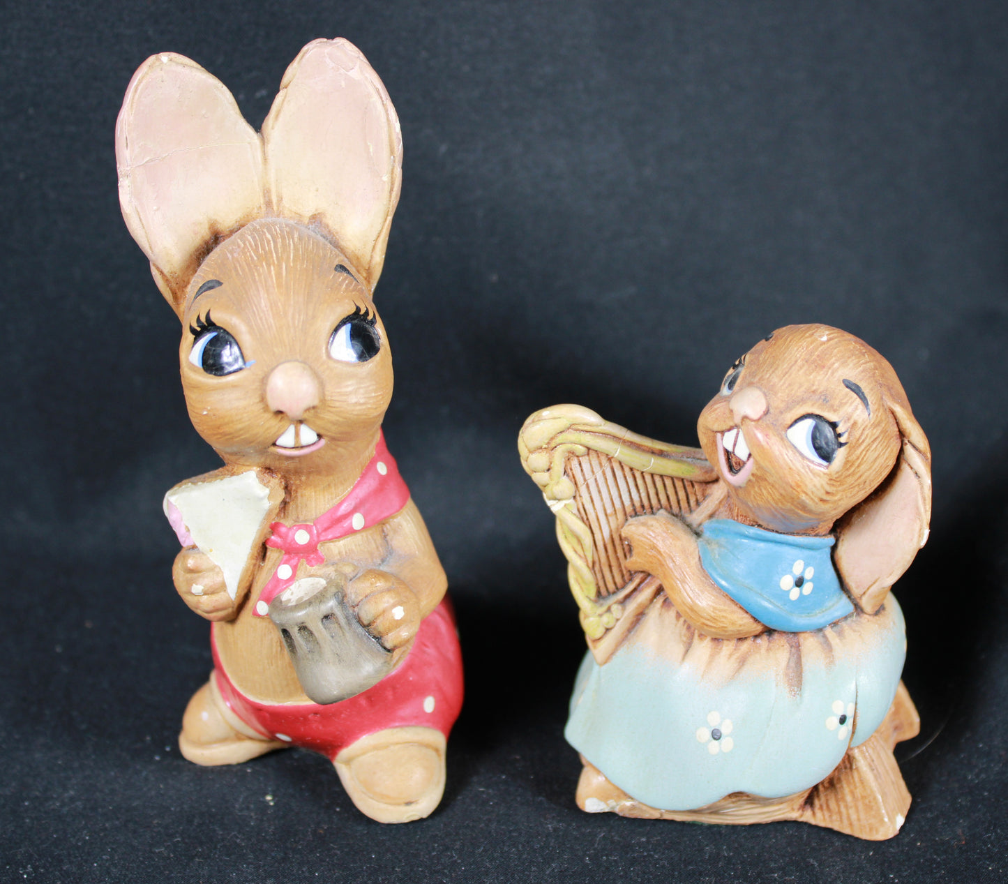 Curated Vintage Pendelfin England Rabbit Figurine Collection