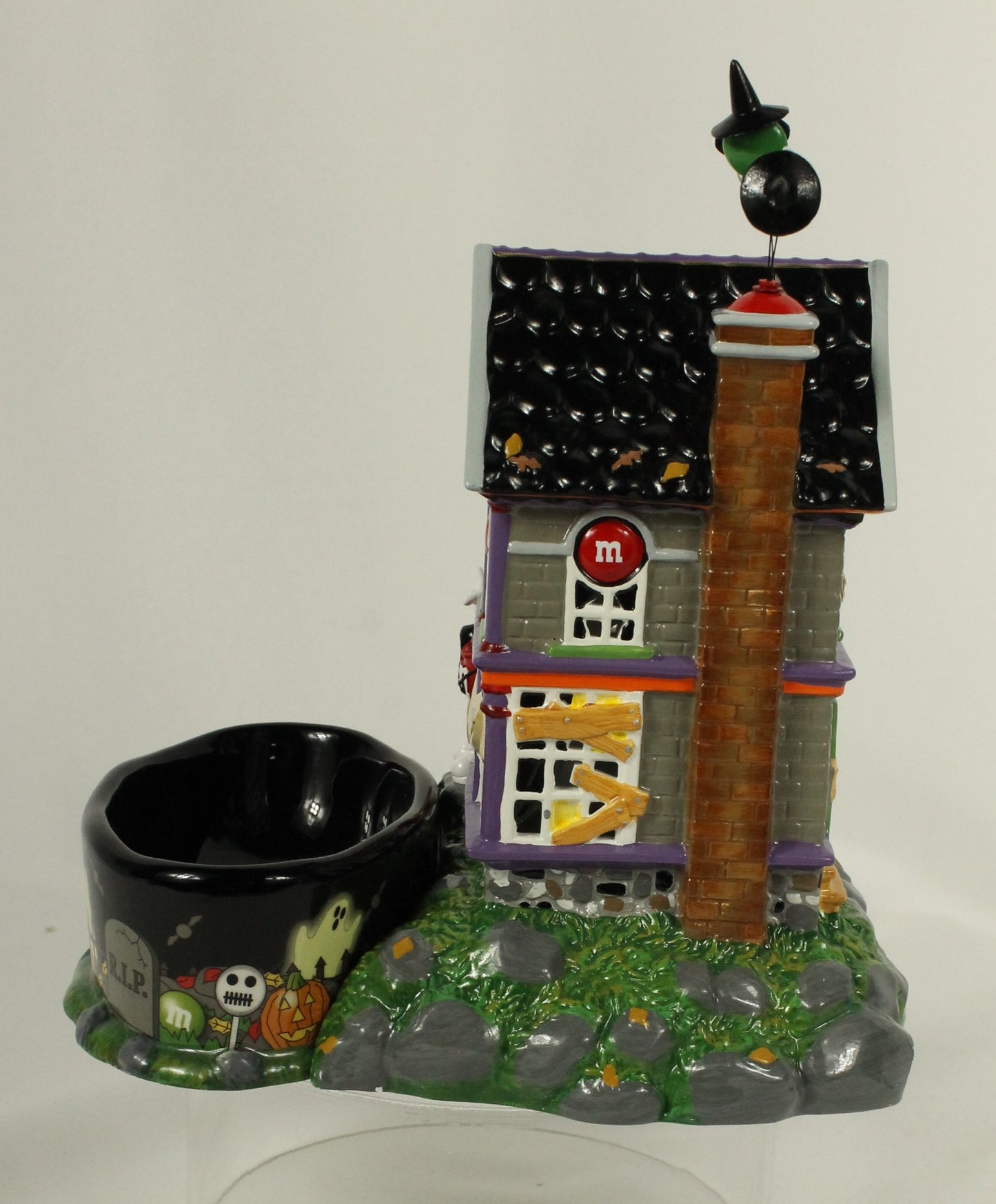 Dept 56 Halloween Village M&M "Haunted House" Candy Dish