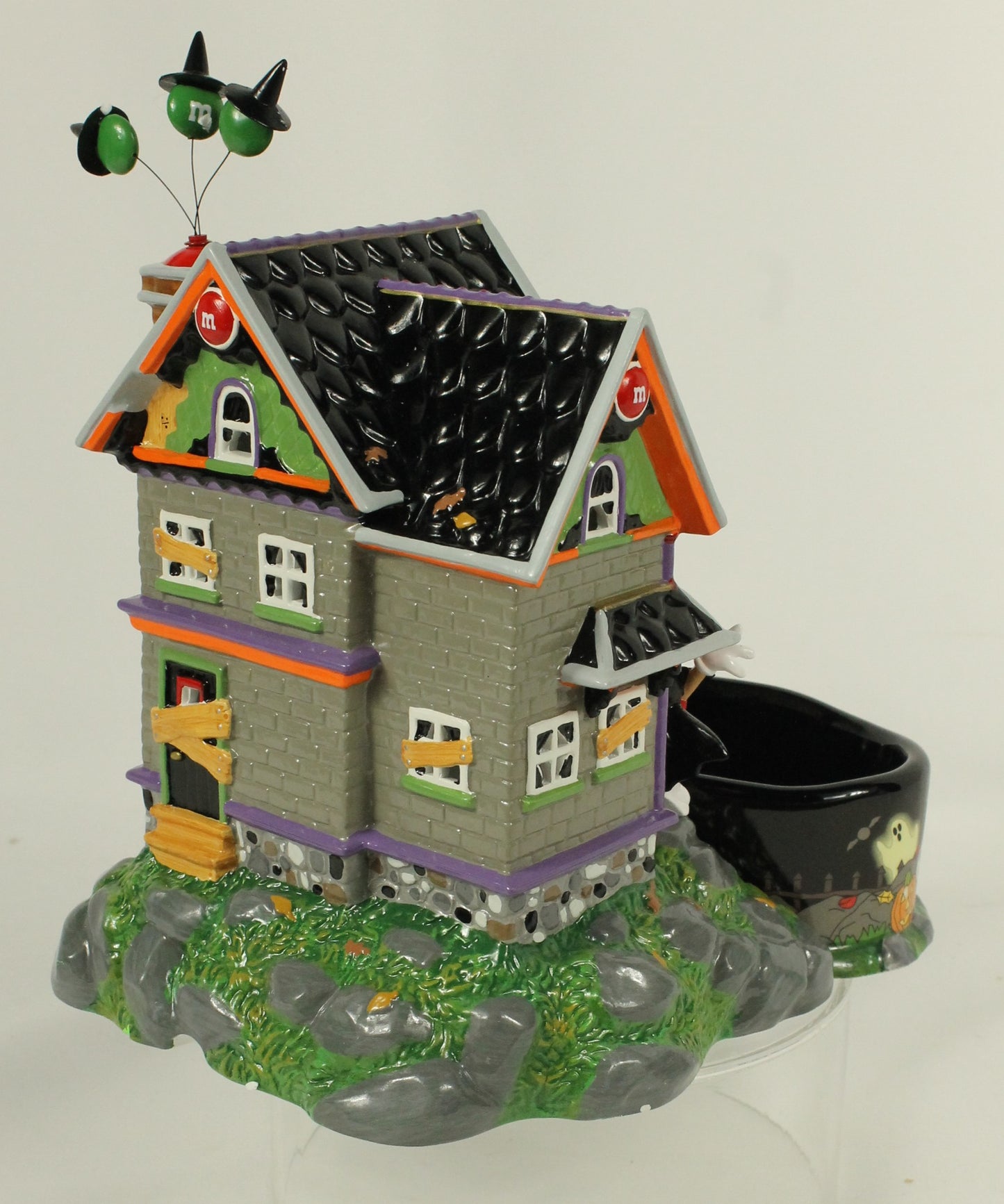 Dept 56 Halloween Village M&M "Haunted House" Candy Dish