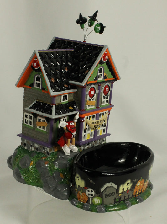 Dept 56 Halloween Village M&M "Haunted House" Candy Dish