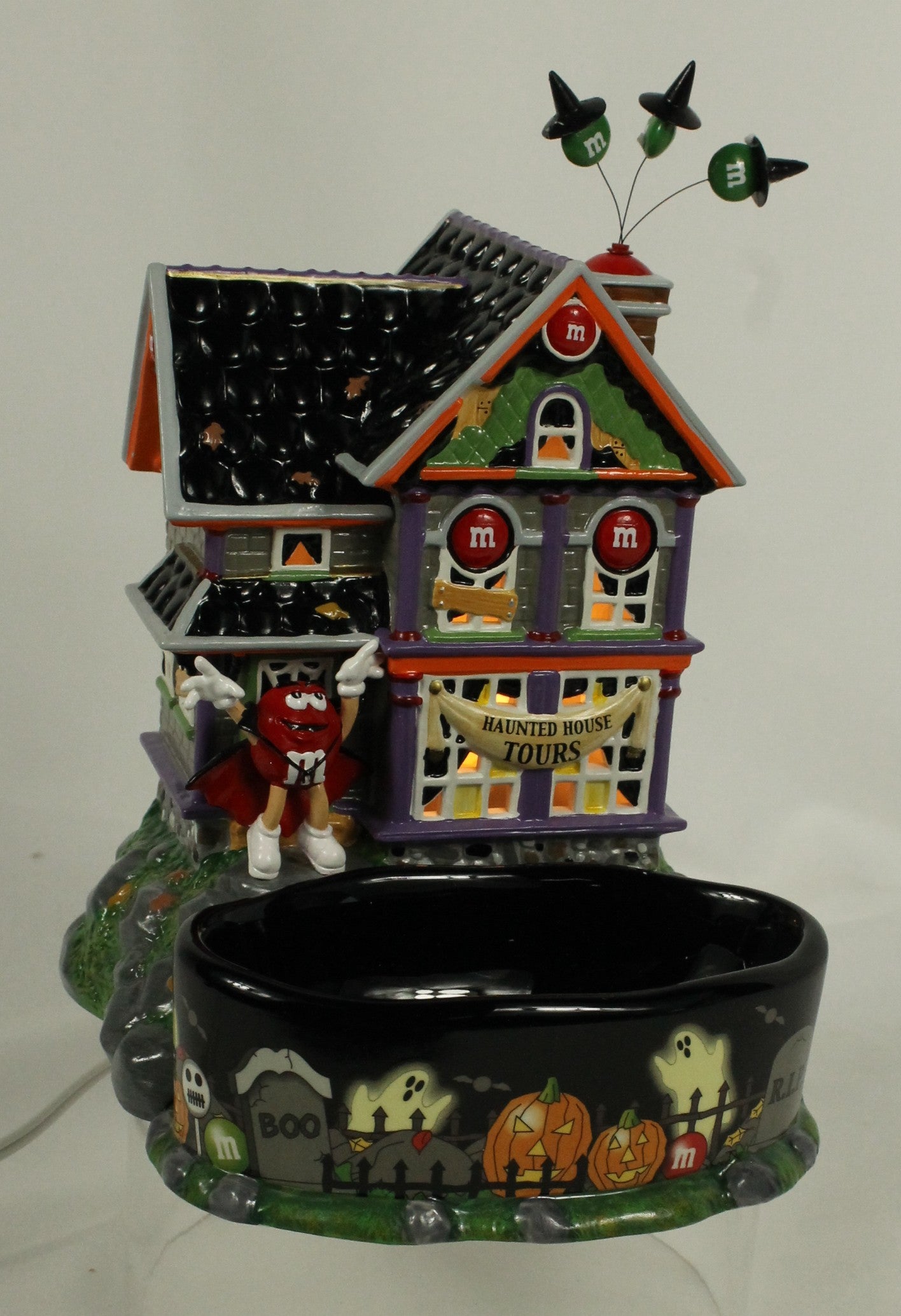 Dept 56 Halloween Village M&M "Haunted House" Candy Dish