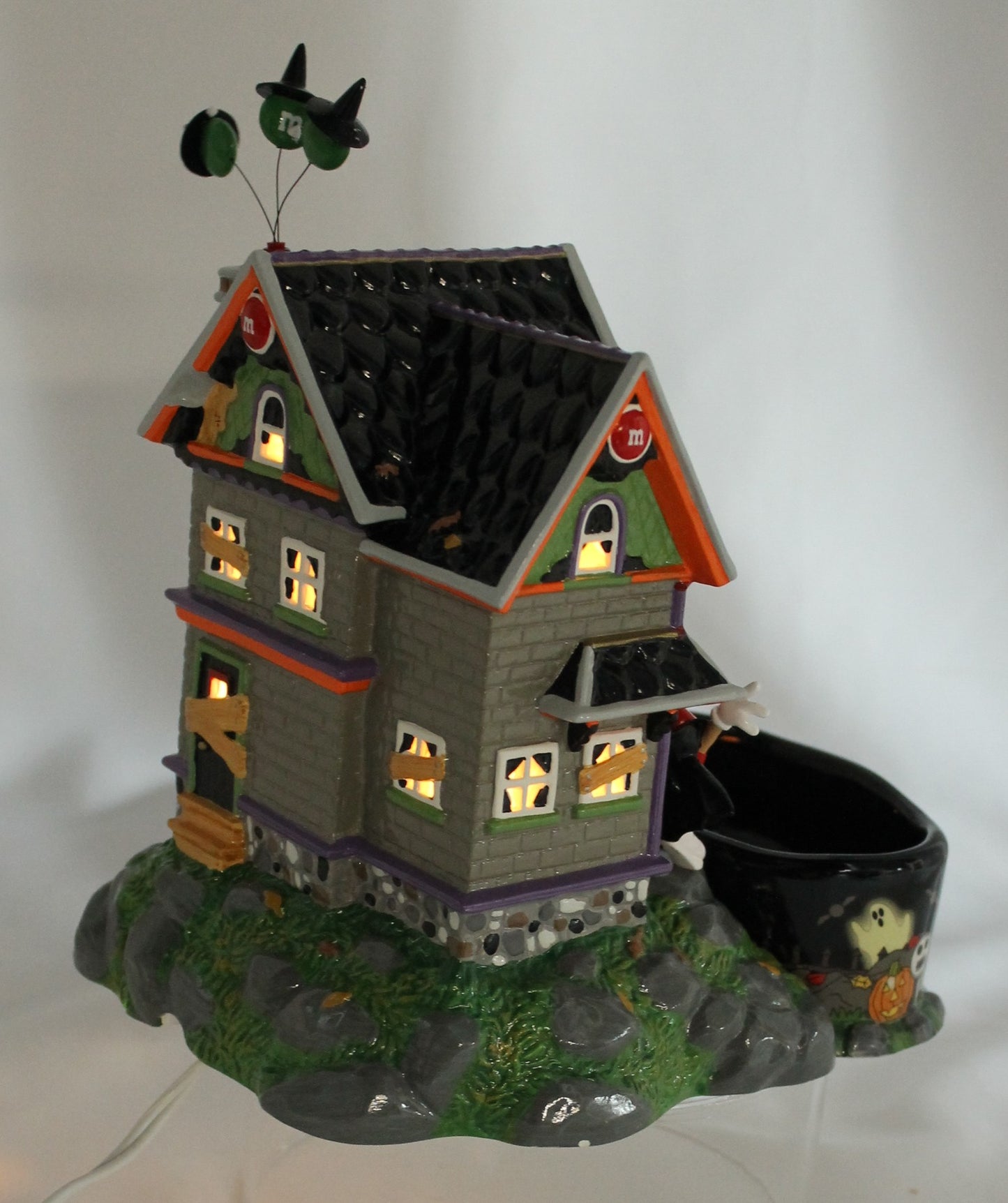 Dept 56 Halloween Village M&M "Haunted House" Candy Dish