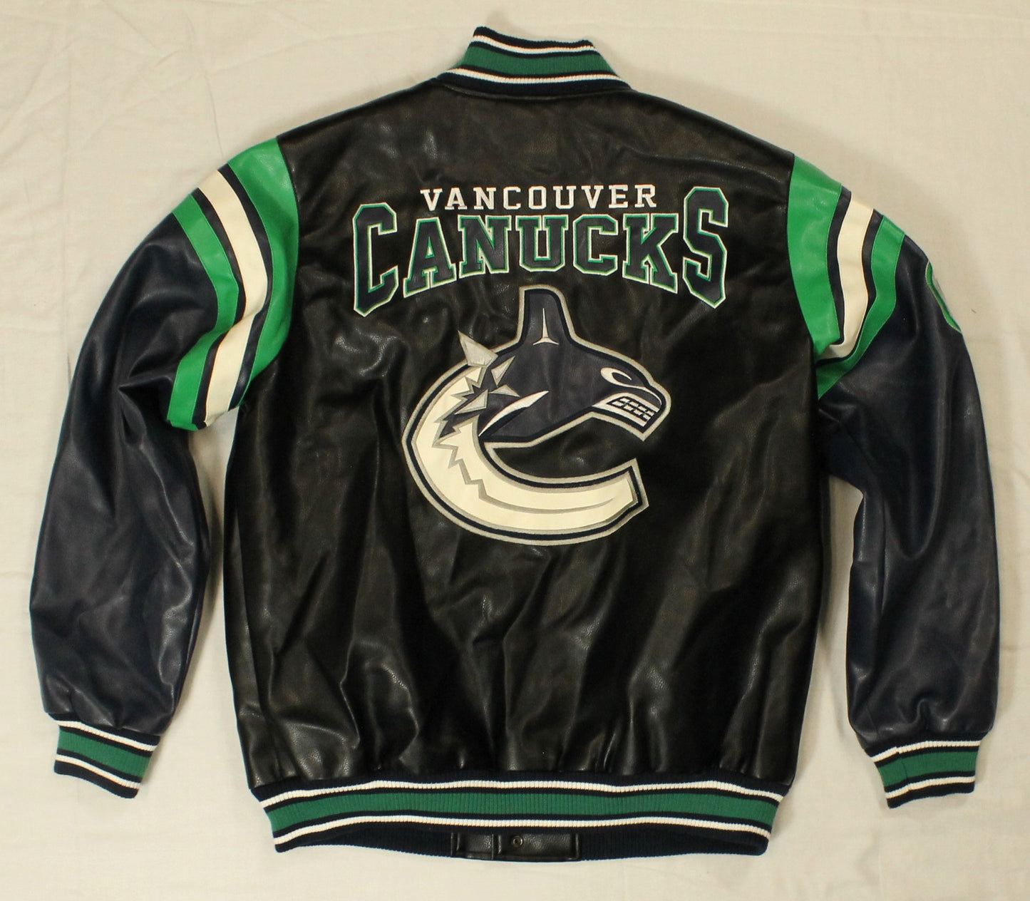 Vancouver Canucks Leather Jacket Size XL