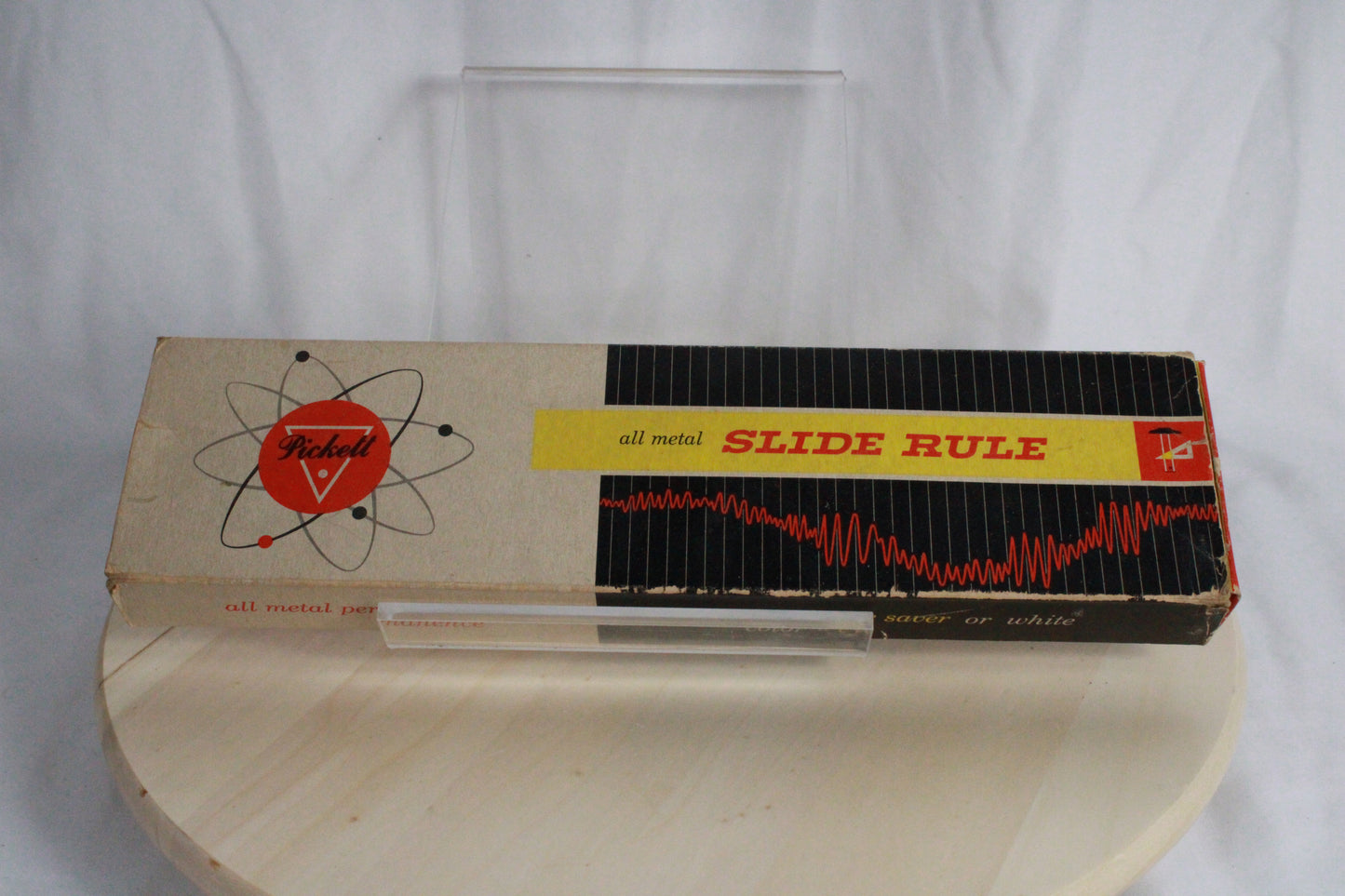 Vintage Pickett Model 1010-ES All-Metal Slide Rule with Original Box and Manuals