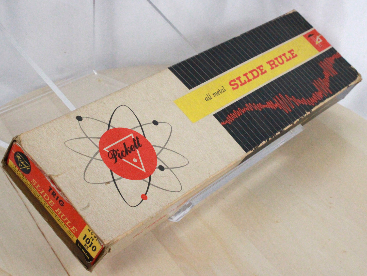 Vintage Pickett Model 1010-ES All-Metal Slide Rule with Original Box and Manuals