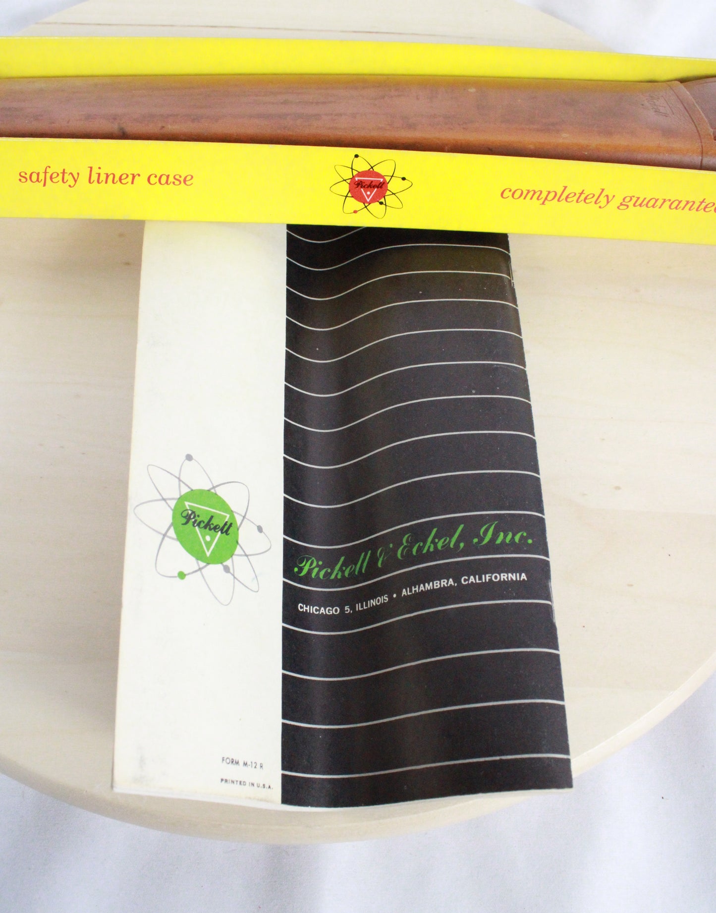 Vintage Pickett Model 1010-ES All-Metal Slide Rule with Original Box and Manuals