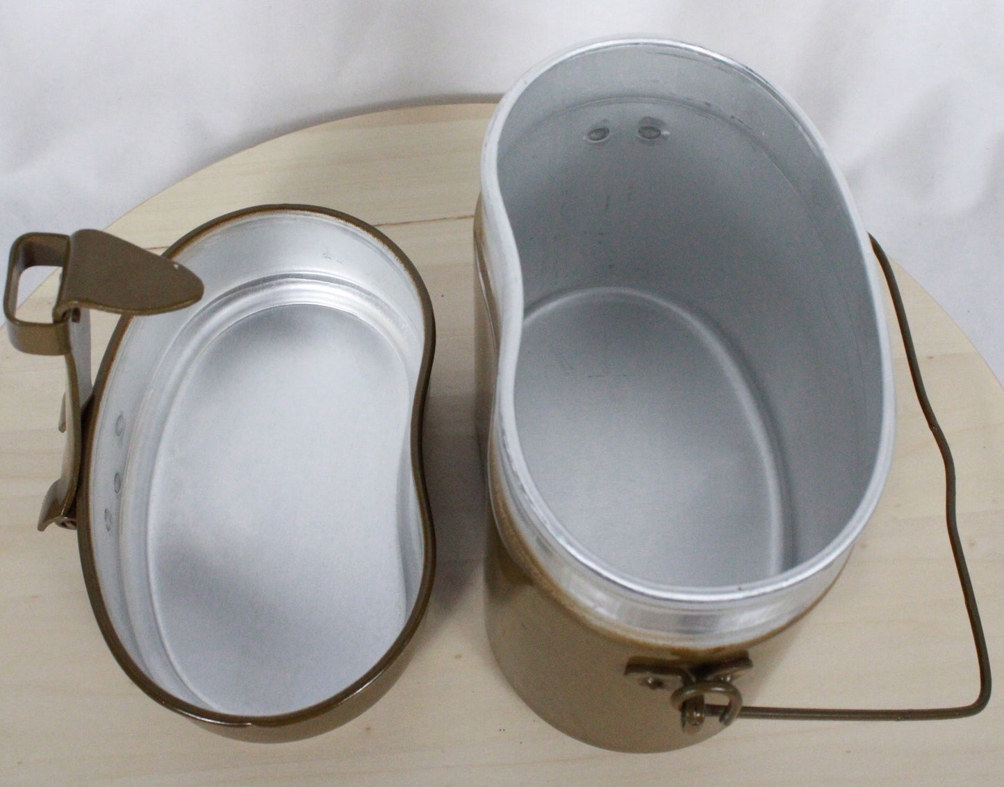 Authentic Soviet 1986 Military Aluminum Mess Kit