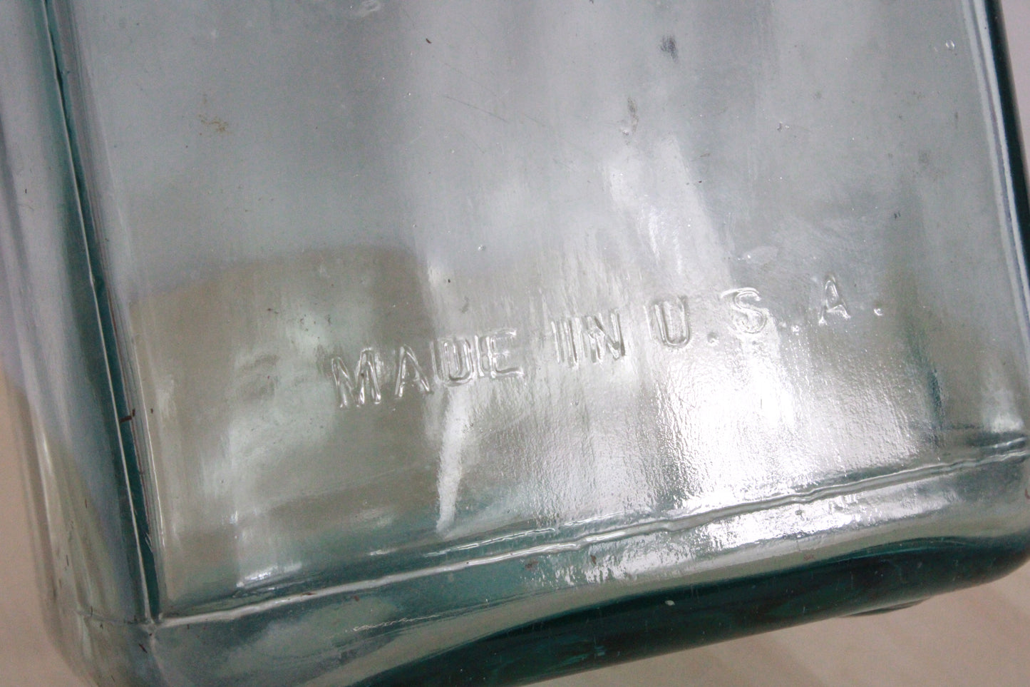Vintage Aqua Glass Delco-Light Exide Battery