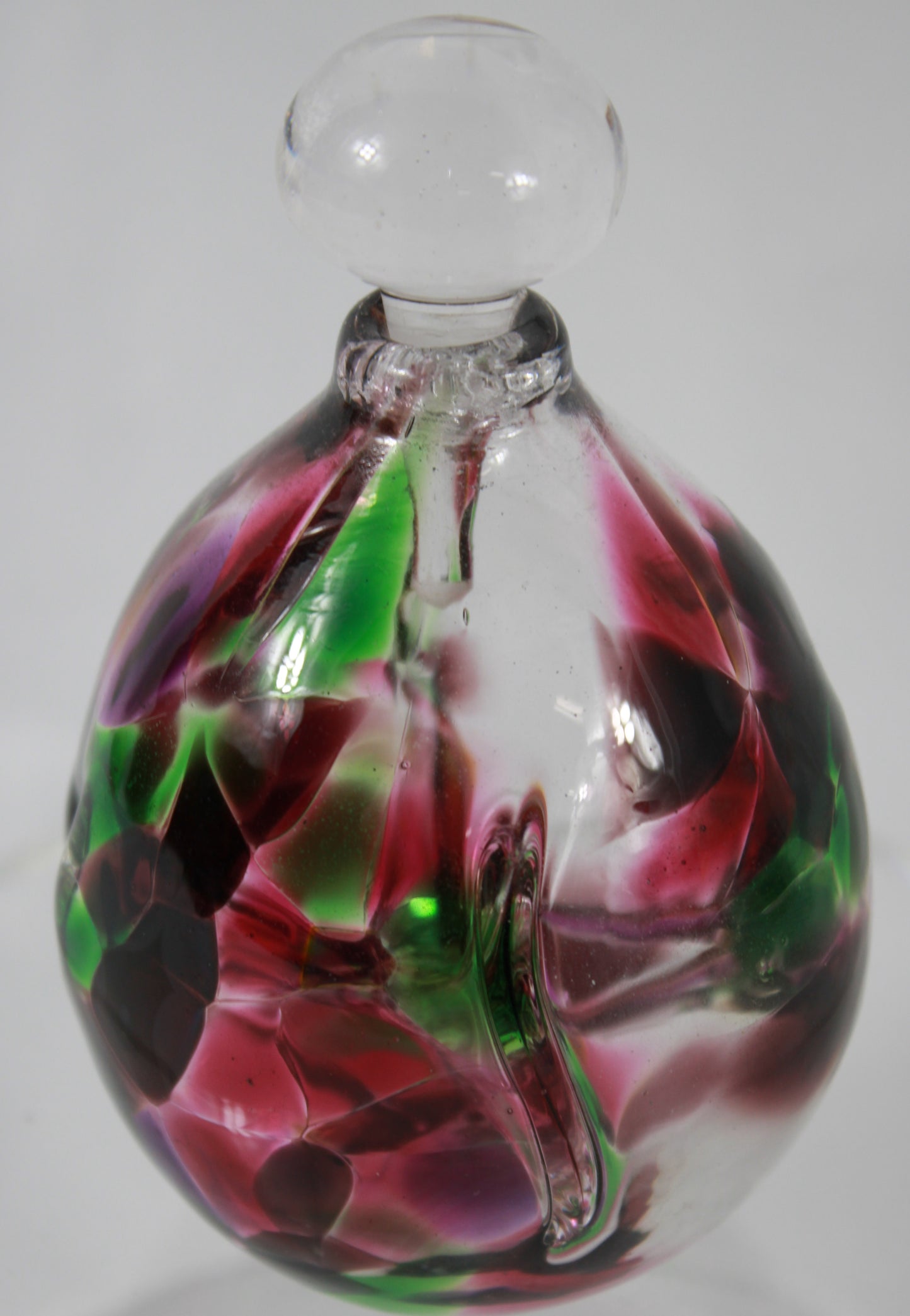 Canadian Art Glass Perfume Bottle with Stopper