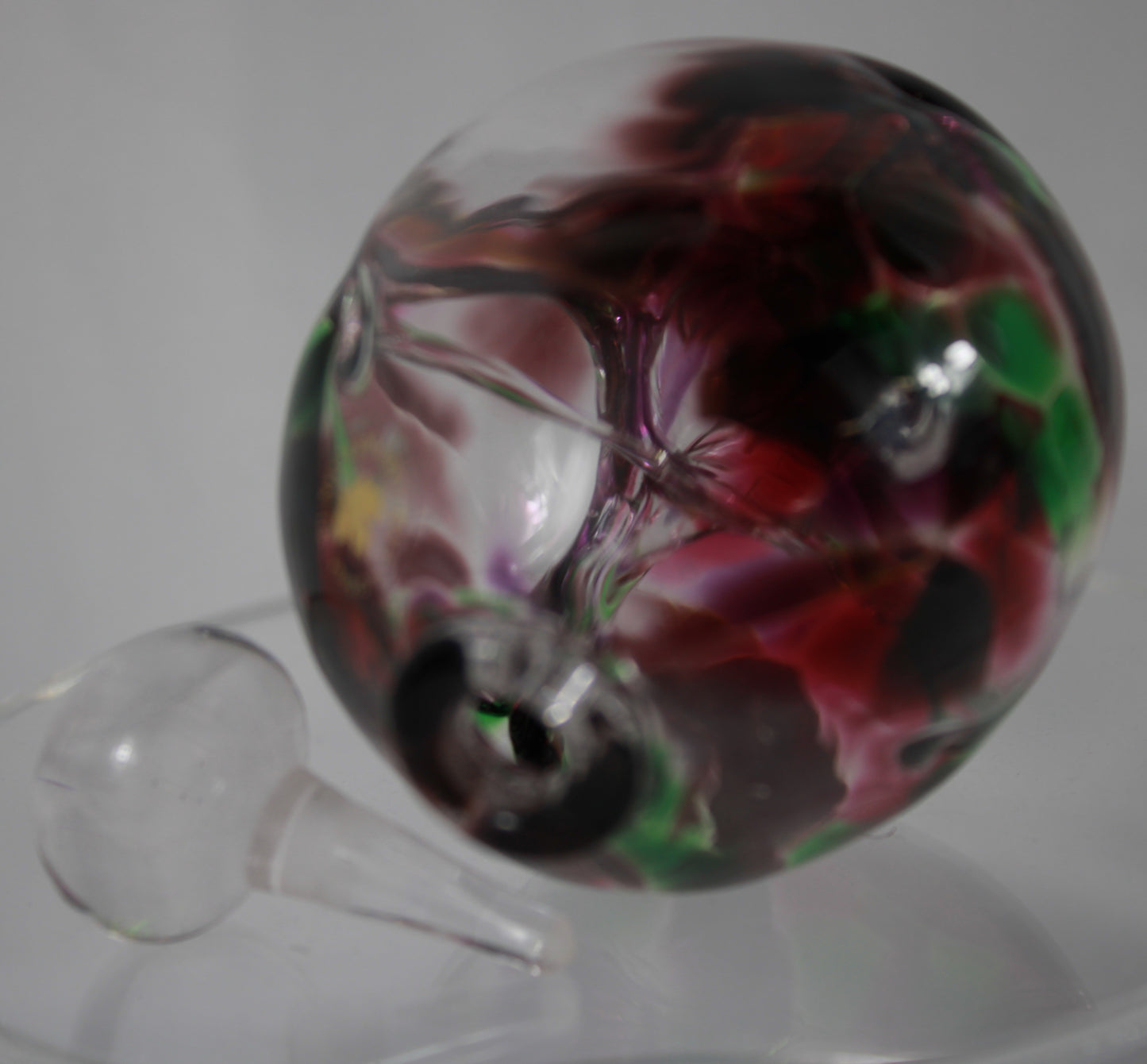 Canadian Art Glass Perfume Bottle with Stopper