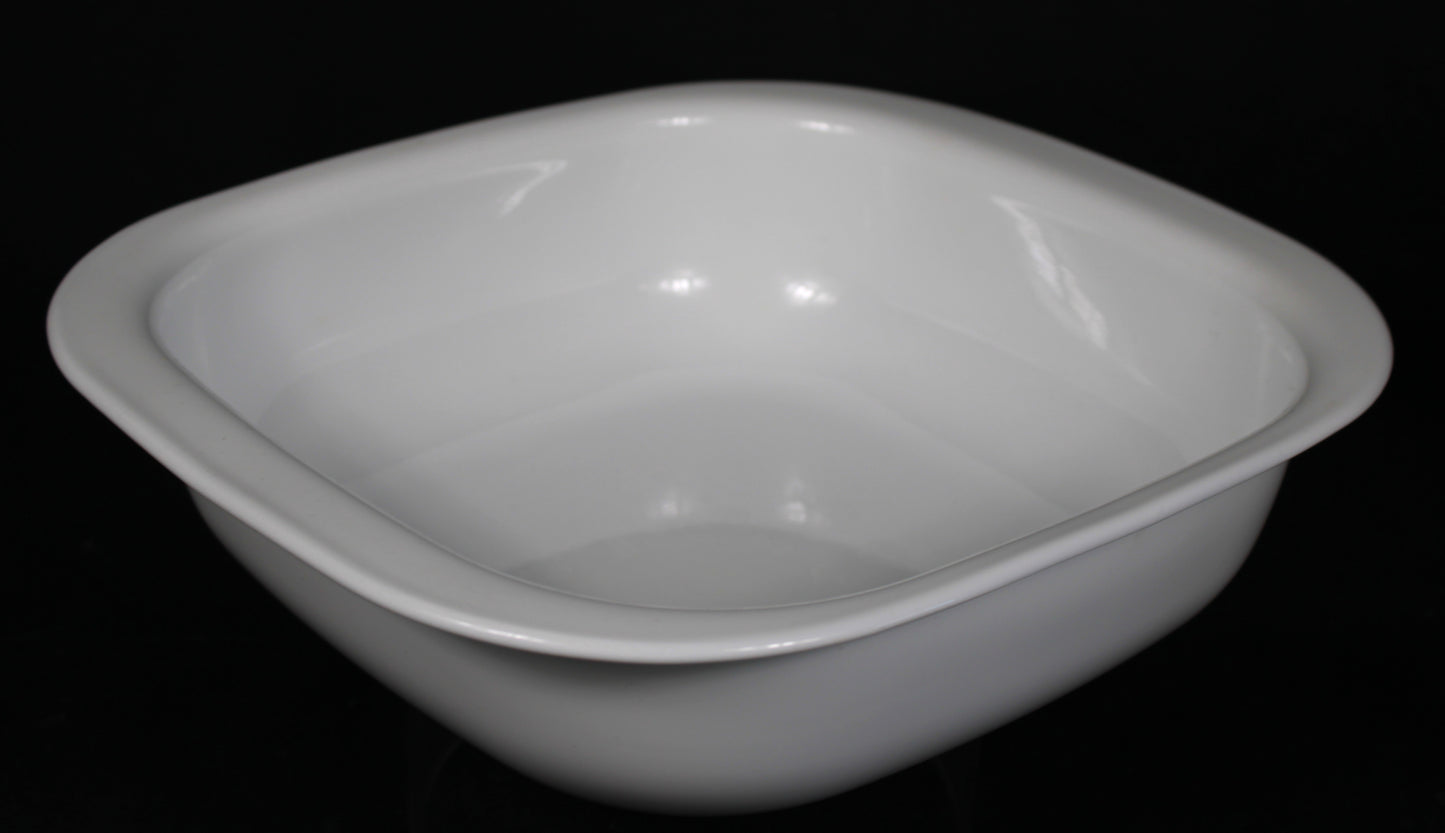 Corning Ware Simply Lite 2.5 Quart White Square Glass Bakeware Casserole Dish