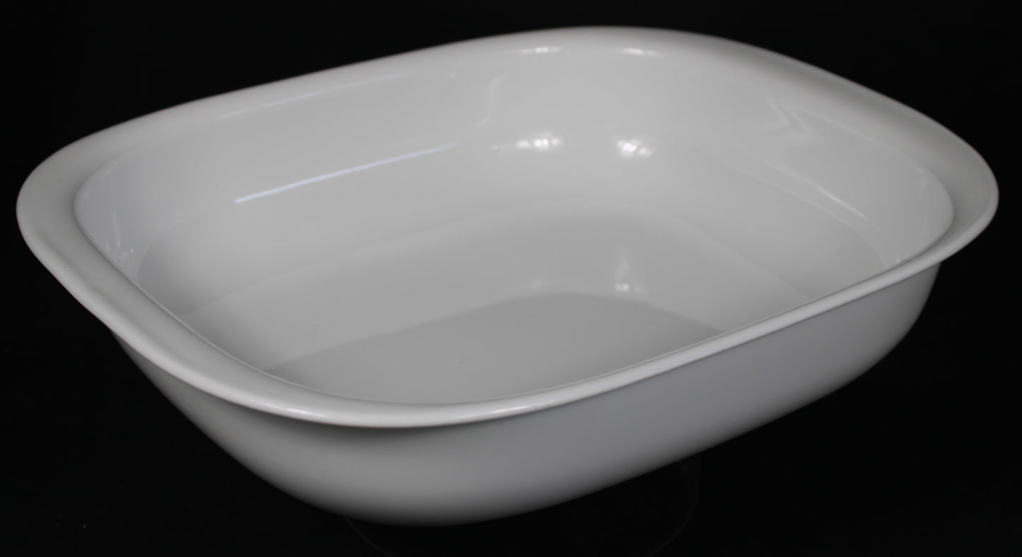 Corning Ware Simply Lite 3-Quart Square White Glass Bakeware Casserole Dish