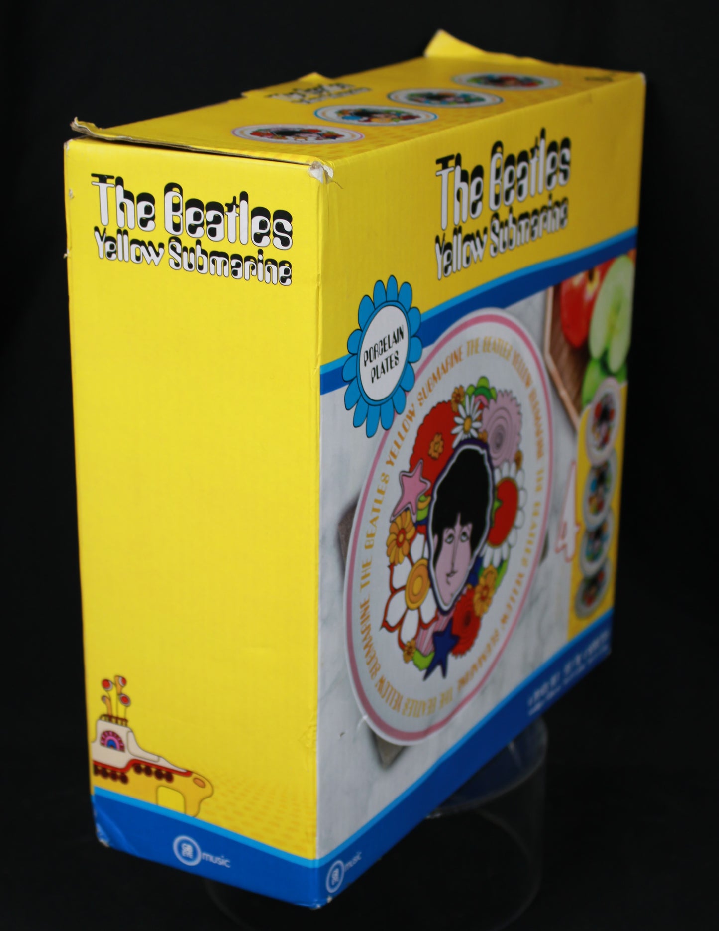 The Beatles Yellow Submarine 21cm Porcelain Plate Set of 4 by GB Eye - New in Box