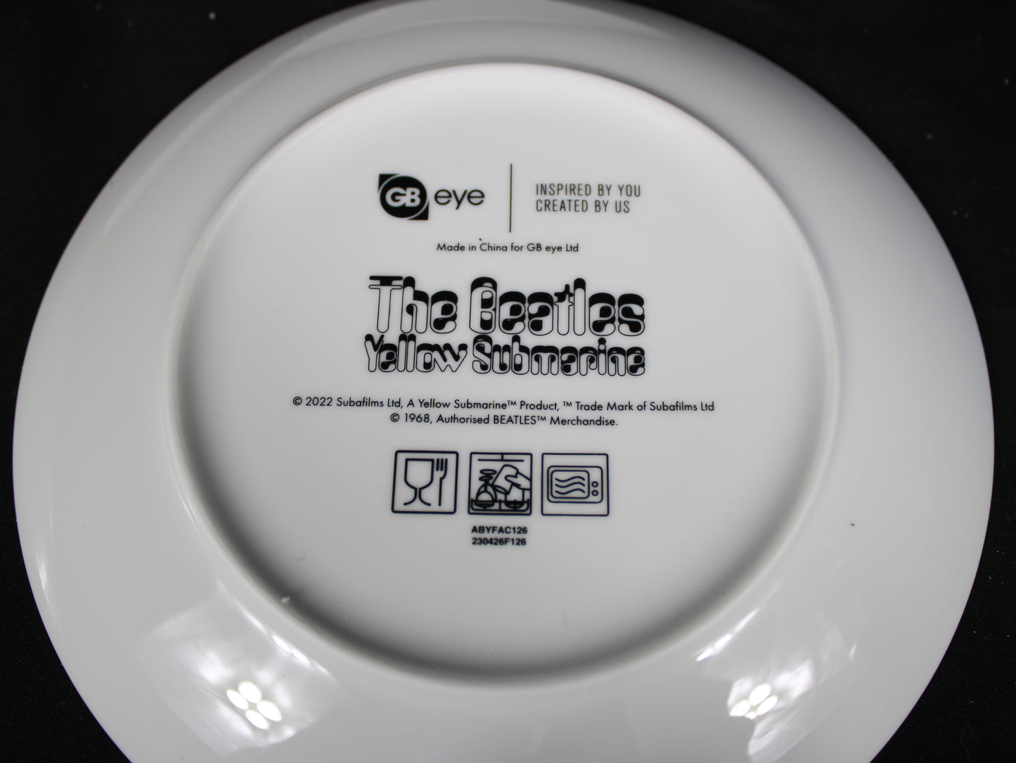 The Beatles Yellow Submarine 21cm Porcelain Plate Set of 4 by GB Eye - New in Box