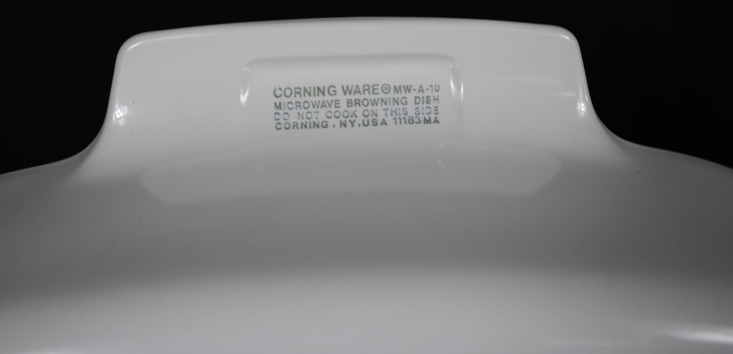 Corning Ware MW-A-10 Microwave Browning Dish Skillet Casserole