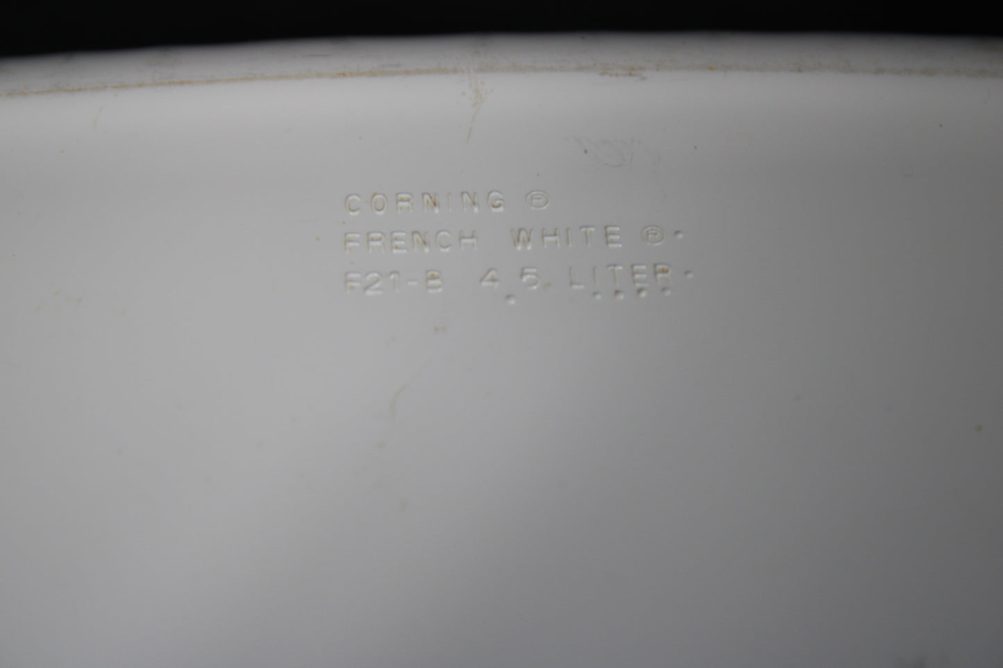 Corning Ware French White 4.5L Lasagna Roaster Baking Dish F21-B