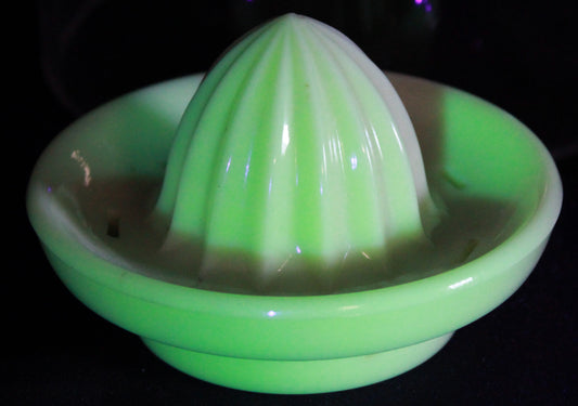 Uranium Custard Glass Citrus Juicer Reamer Insert