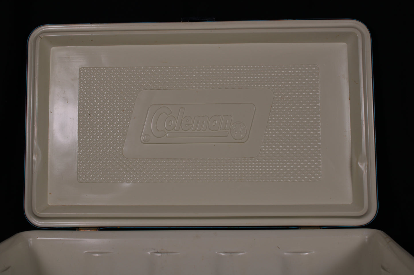 Vintage Coleman Blue Steel Belted Cooler - Made in Canada