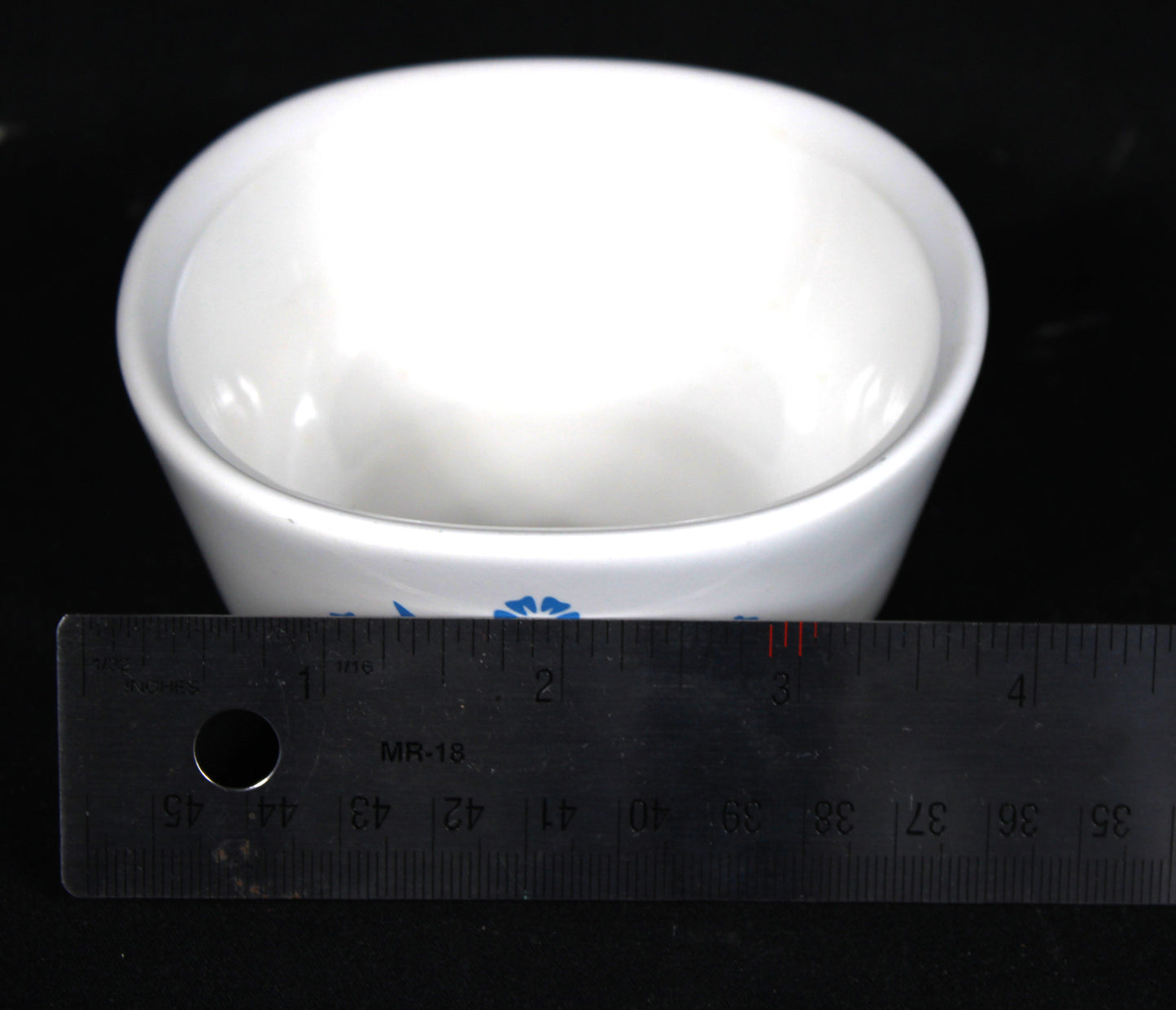 Vintage Corning Ware 60th Anniversary Blue Cornflower 6oz Ramekin Casserole Bowl