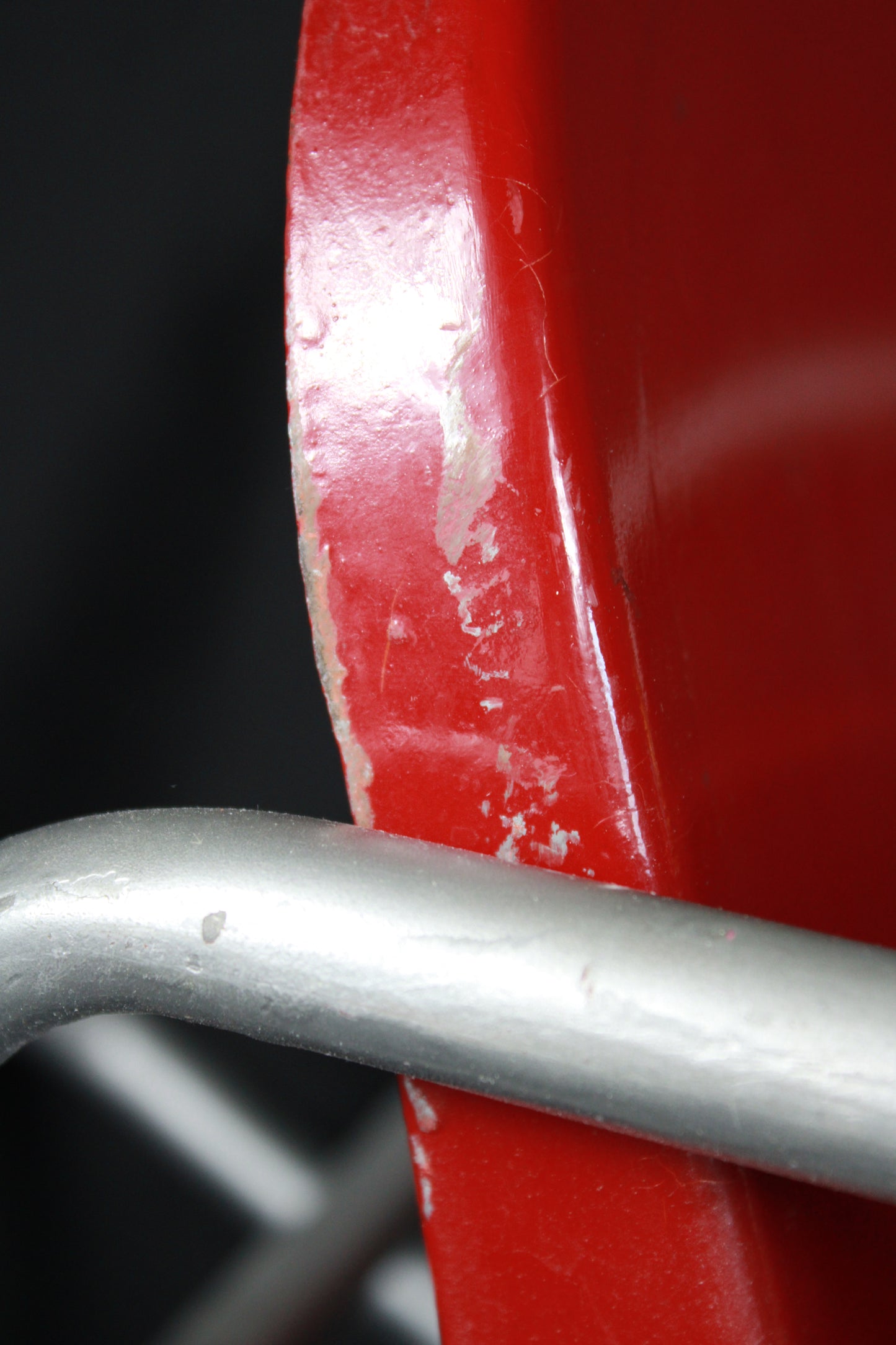 Vintage Welsh Red Metal Spring Rocker Bouncer Chair