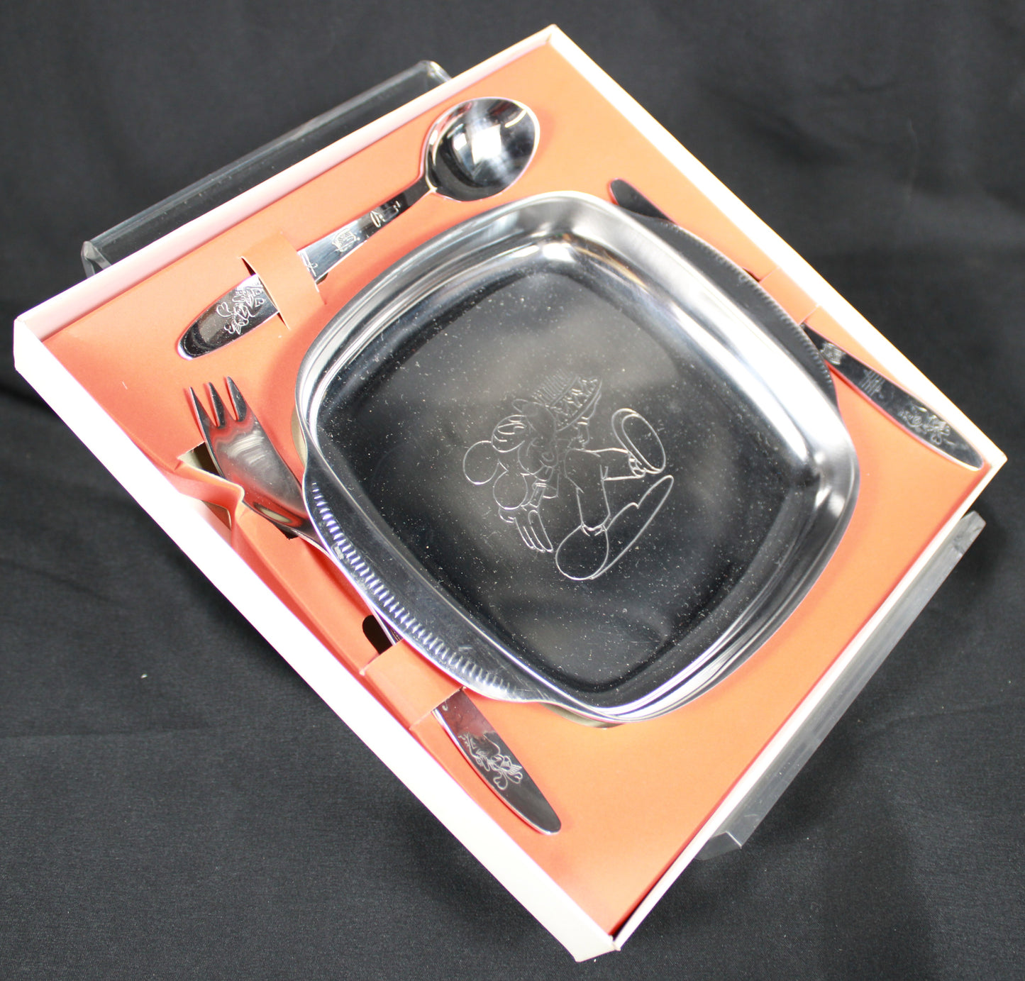 Vintage Herdmar Portugal Stainless Steel Baby Feeding Set
