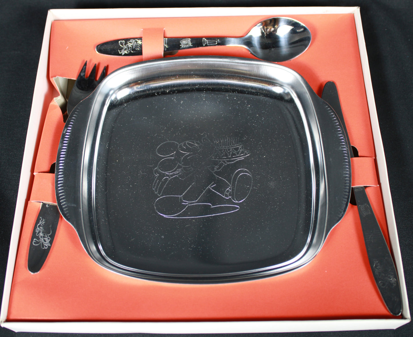 Vintage Herdmar Portugal Stainless Steel Baby Feeding Set