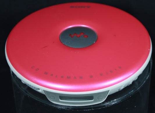 Sony CD Walkman D-EJ010 Portable CD Player - Pink & White