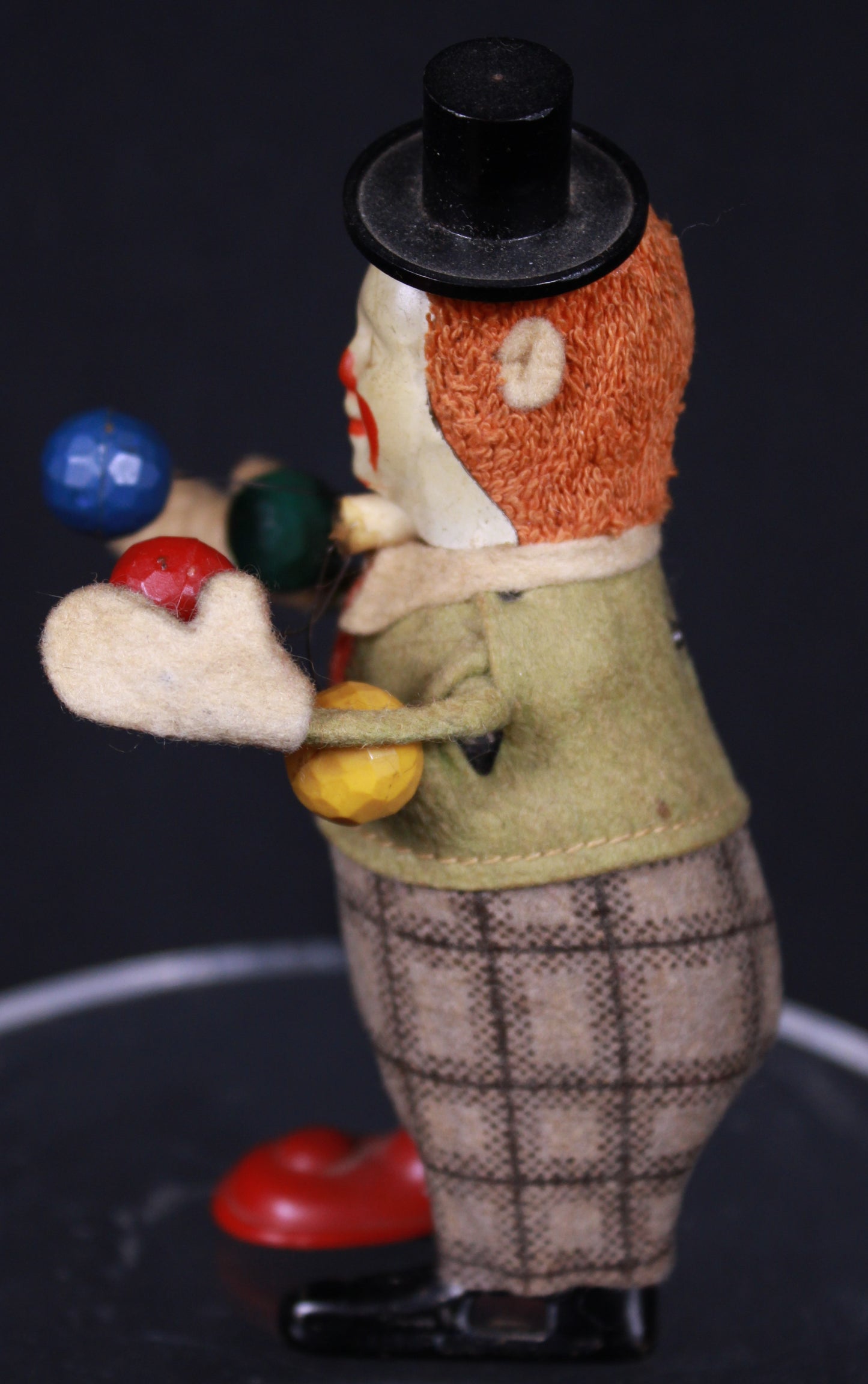 Vintage Schuco 965 Clown Juggler Clockwork Mechanical Tin Toy - Germany