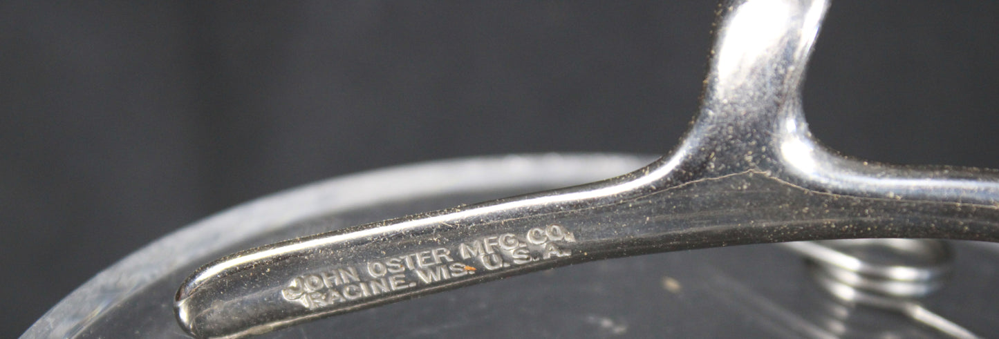 Vintage Barber Chic: Antique Oster No 000 Manual Hand Clippers with Original Box