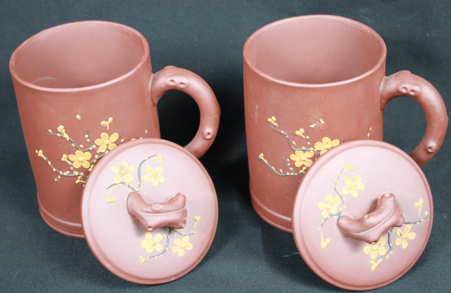 Chinese Yixing Zisha Clay Plum Blossom Tea Set