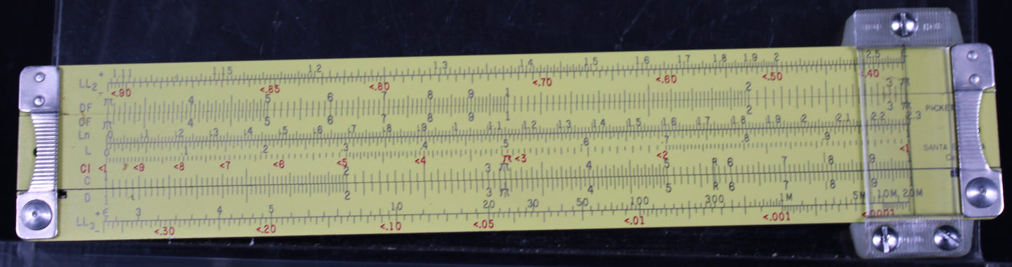Vintage Pickett Model N600-ES All-Metal Pocket Slide Rule