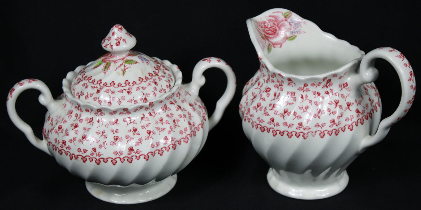 Vintage Johnson Bros Rose Bouquet Dinnerware Set - Made in England
