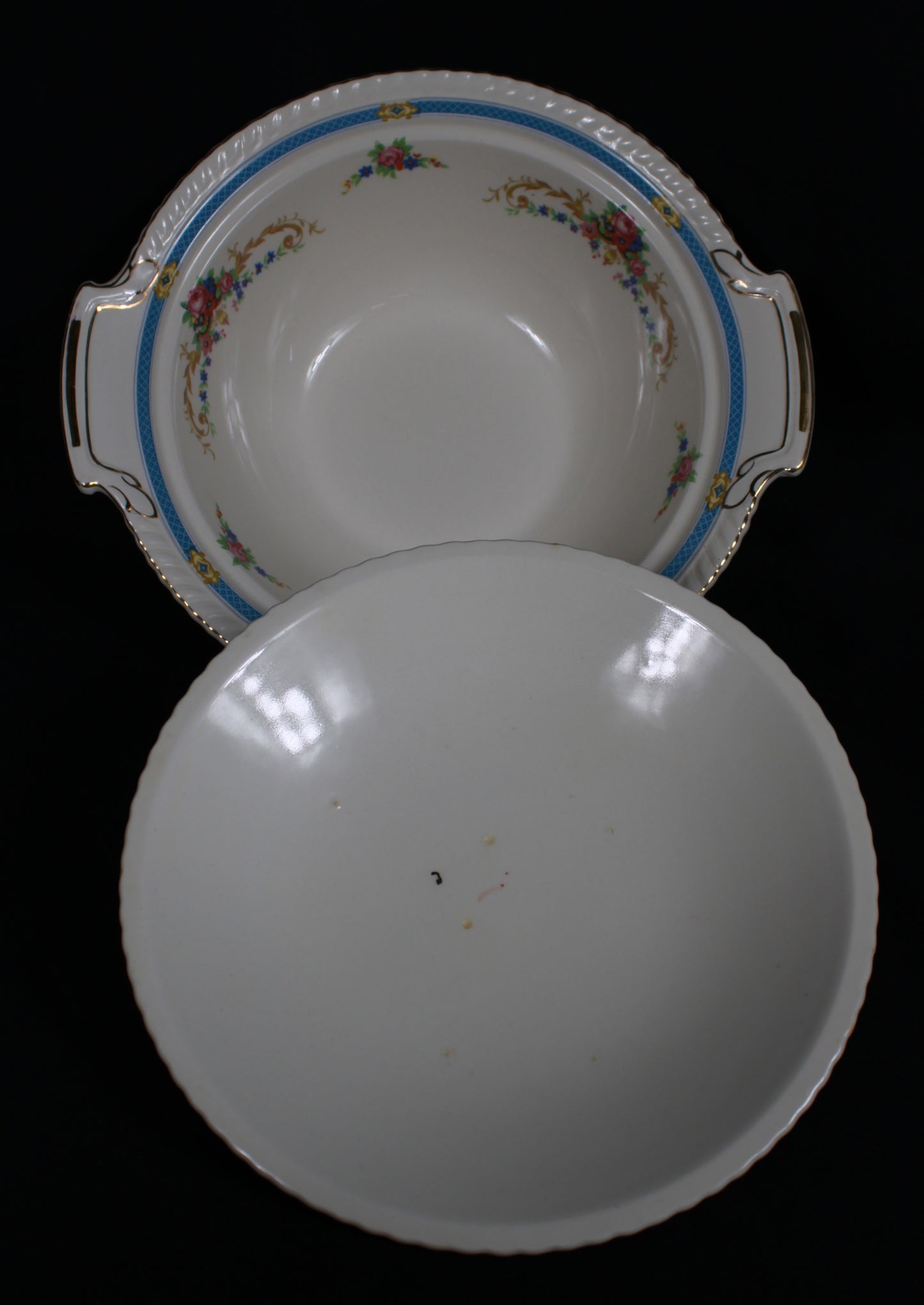 Vintage Johnson Bros England Blue Garland Dinnerware Set