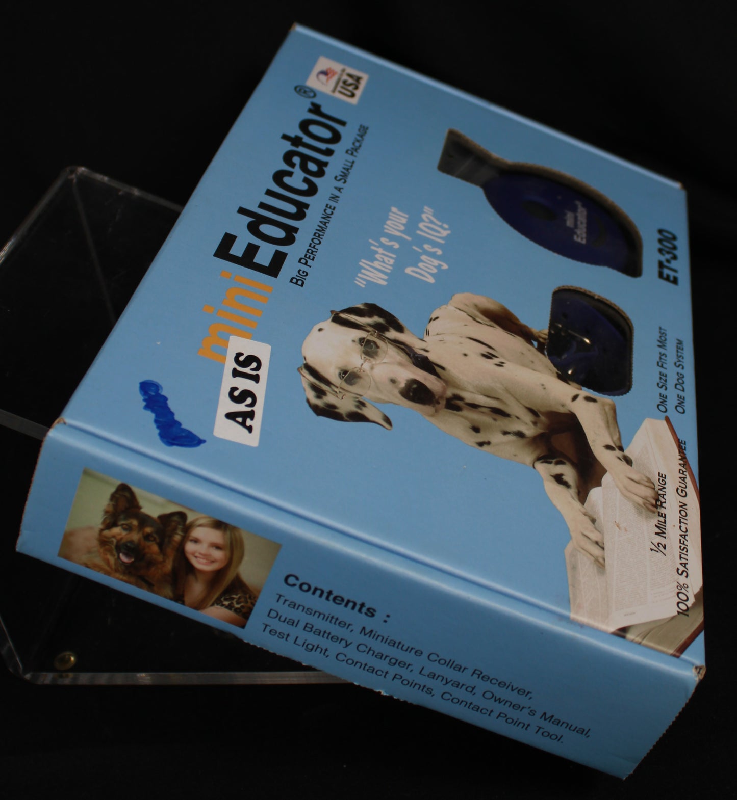 E-Collar Technologies Mini Educator ET-300 Remote Dog Training System As-Is