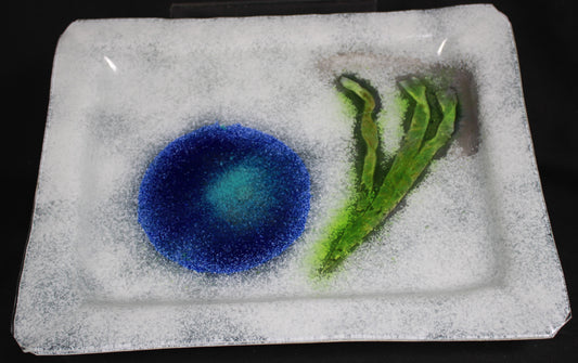 Mid-Century Modern Studio Art Glass Platter