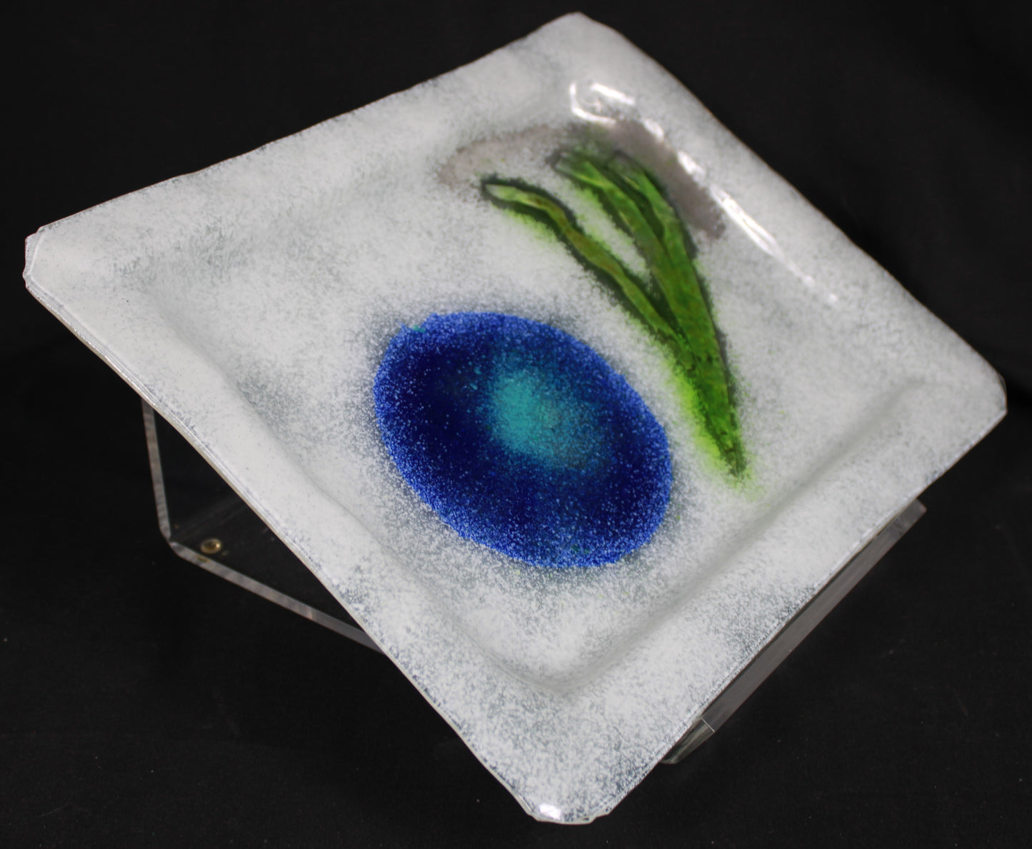 Mid-Century Modern Studio Art Glass Platter