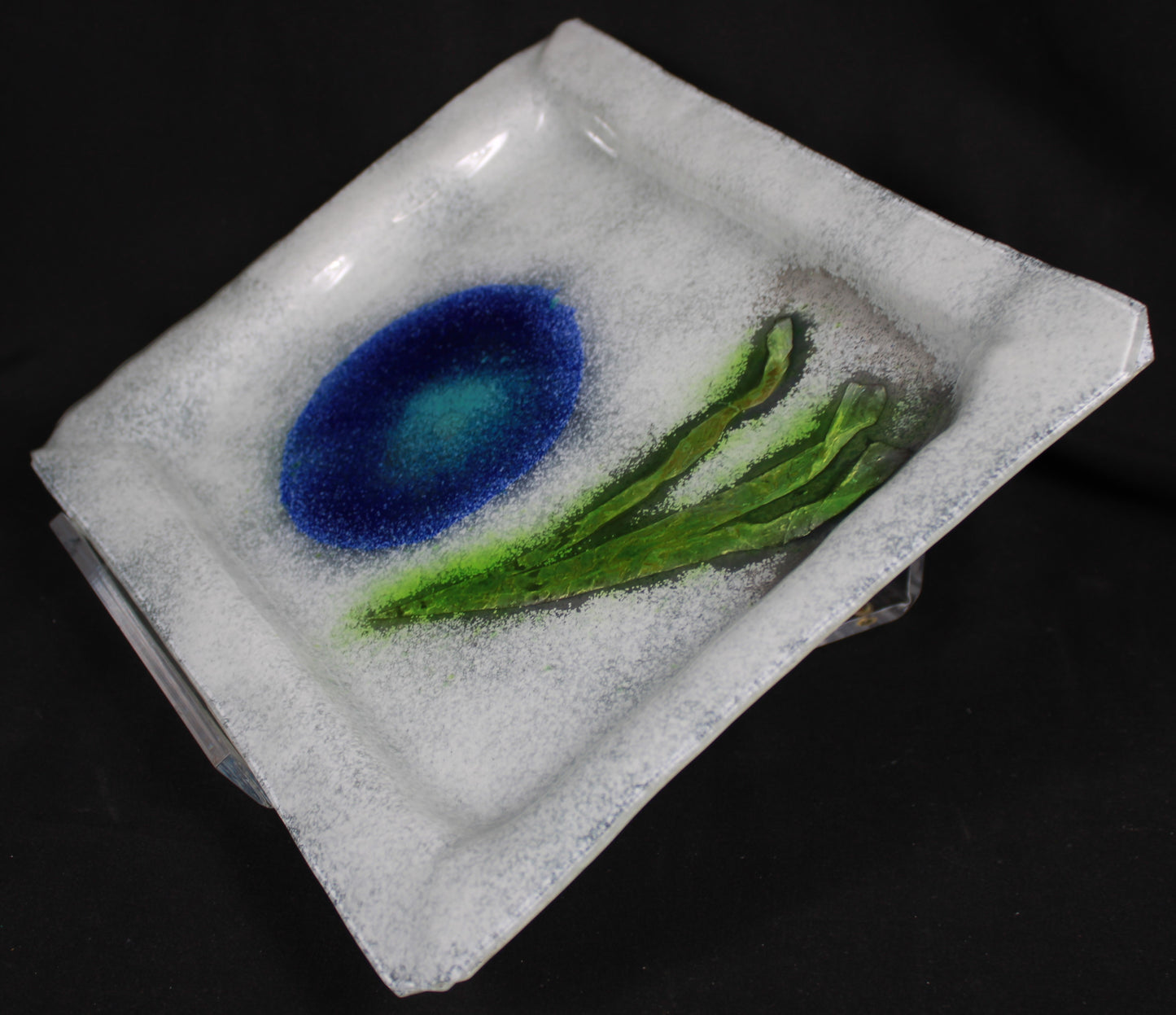 Mid-Century Modern Studio Art Glass Platter