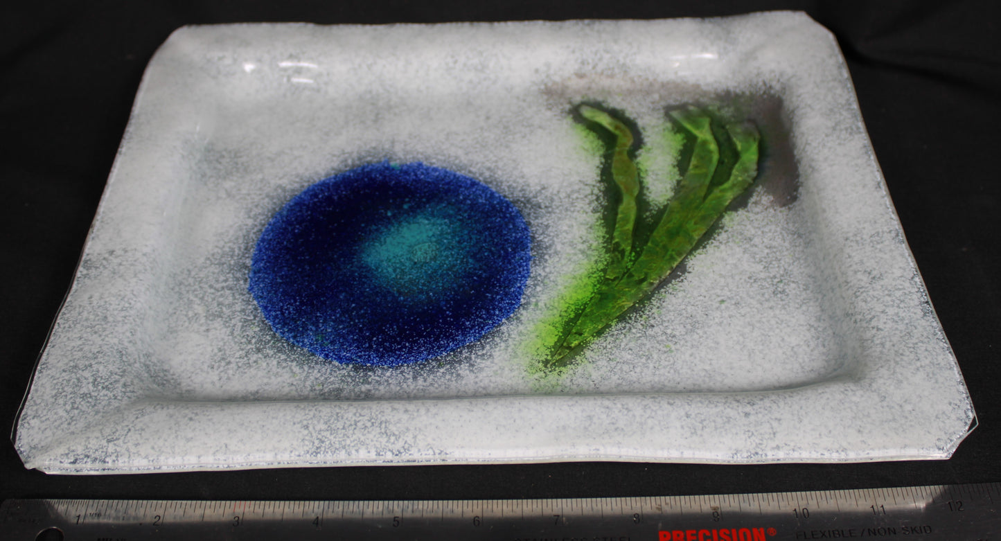 Mid-Century Modern Studio Art Glass Platter