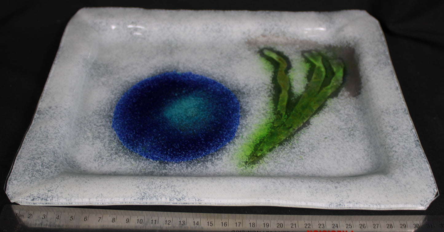 Mid-Century Modern Studio Art Glass Platter