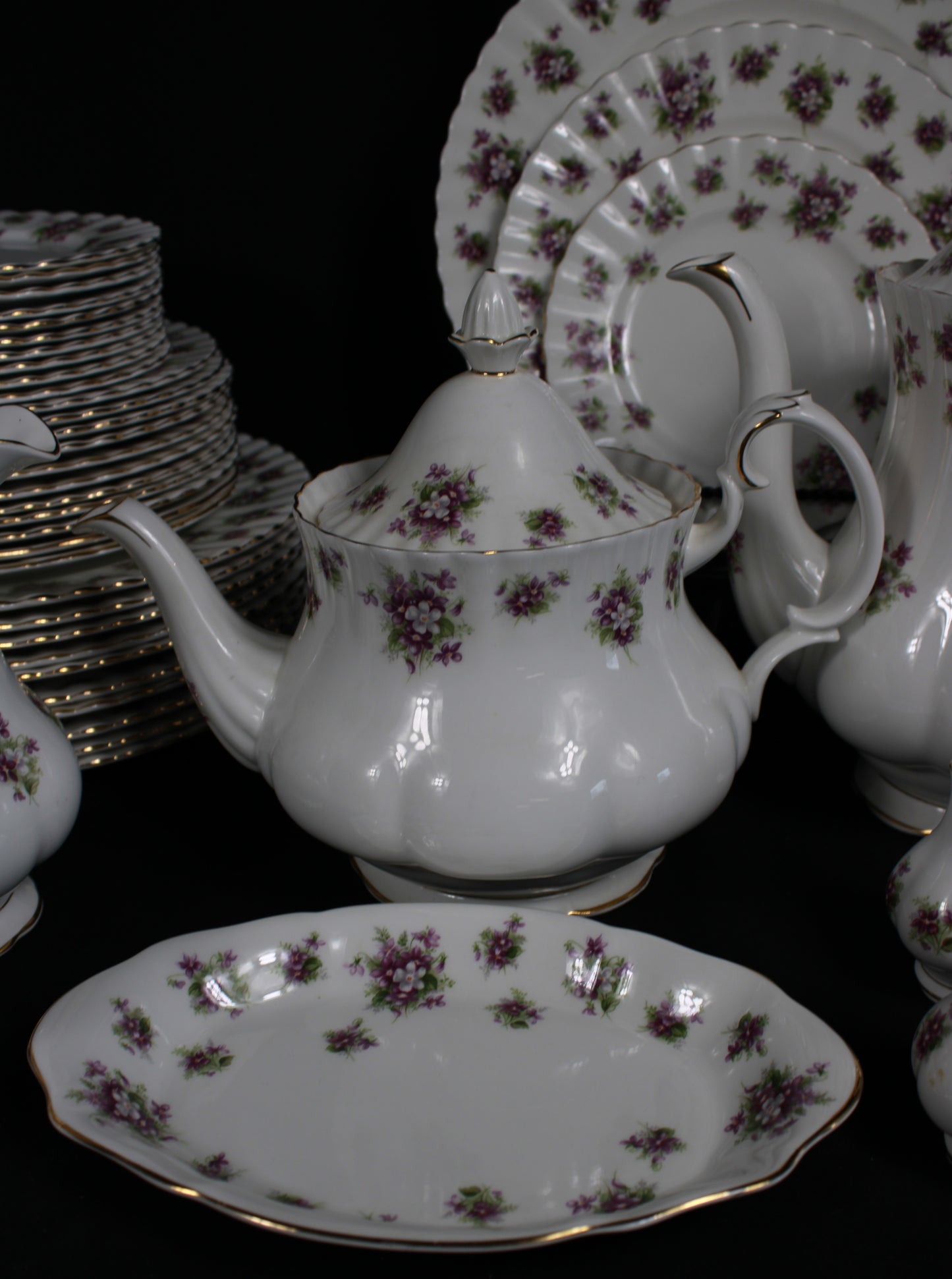 Royal Albert Sweet Violets Fine Bone China Dinnerware Set
