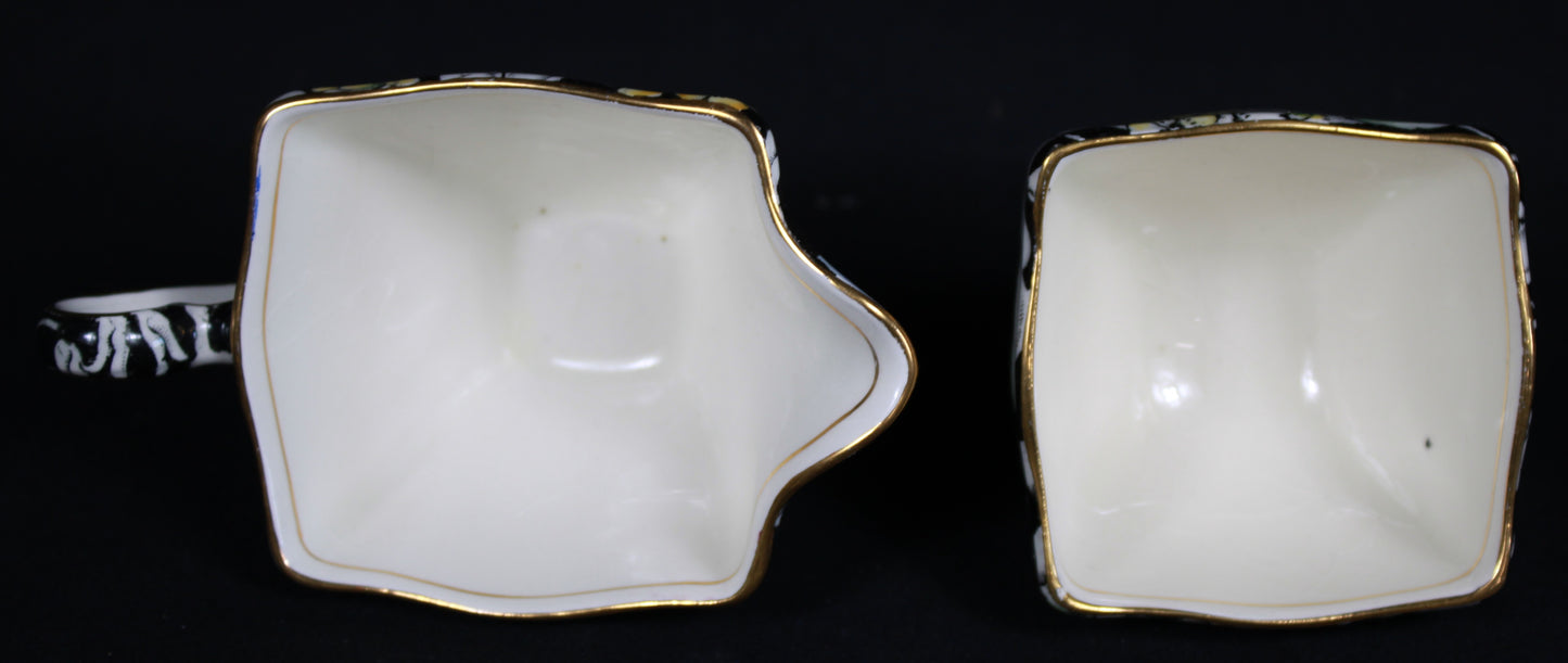 Royal Winton Grimwades "Spring Glory" Chintz Creamer and Sugar Set with Underplate