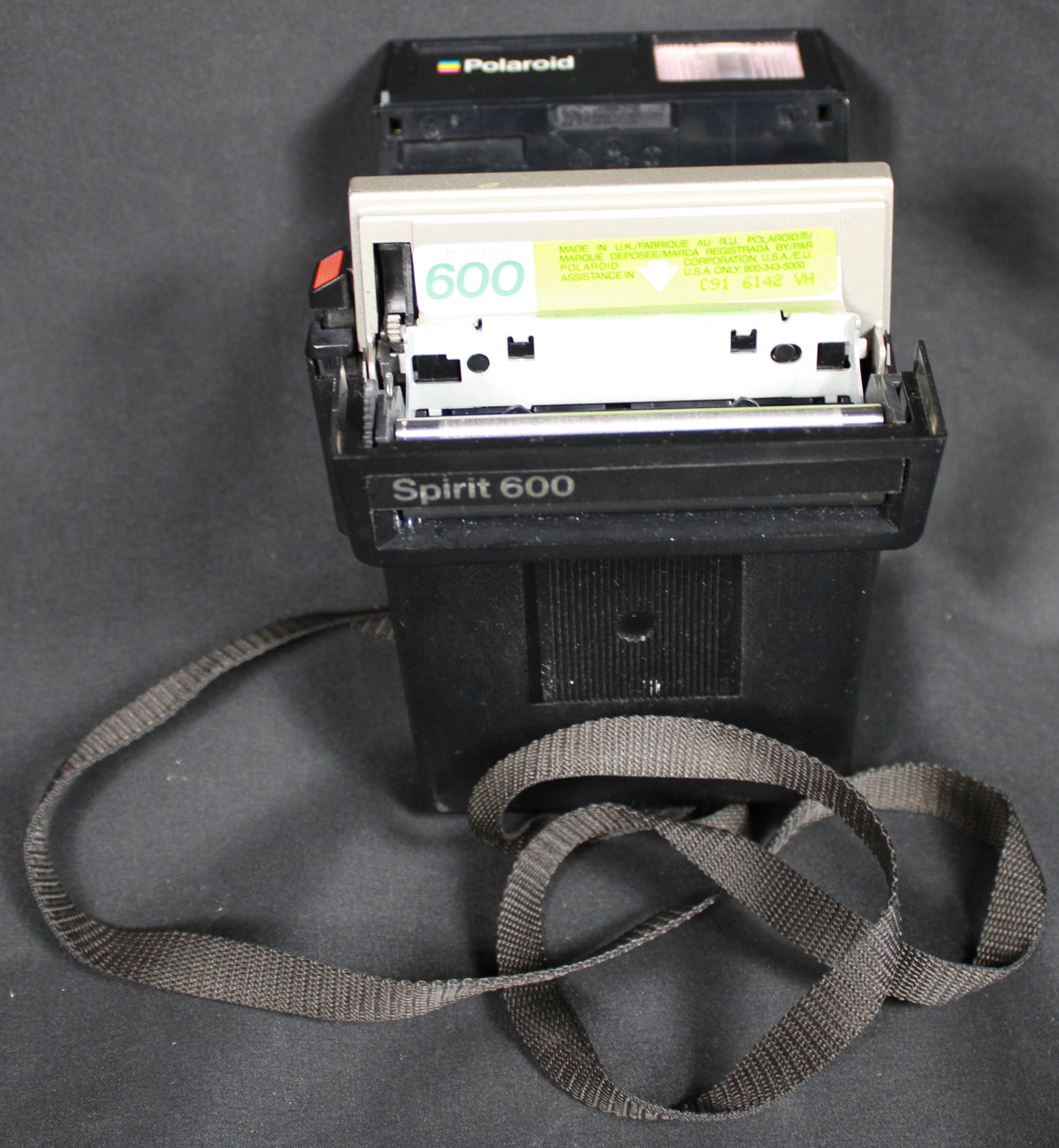 Vintage Polaroid Spirit 600 Instant Film Camera with Neck Strap