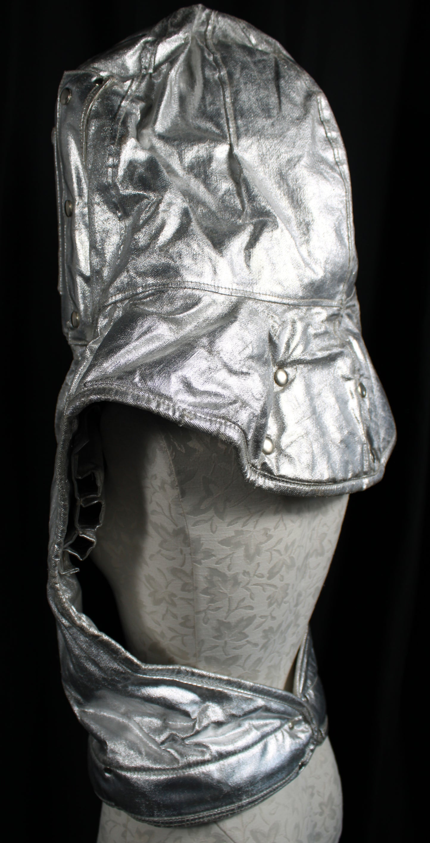 Vintage 1968 German Excalor Aluminized Fire Proximity Hood Helmet Römer DIN 4840