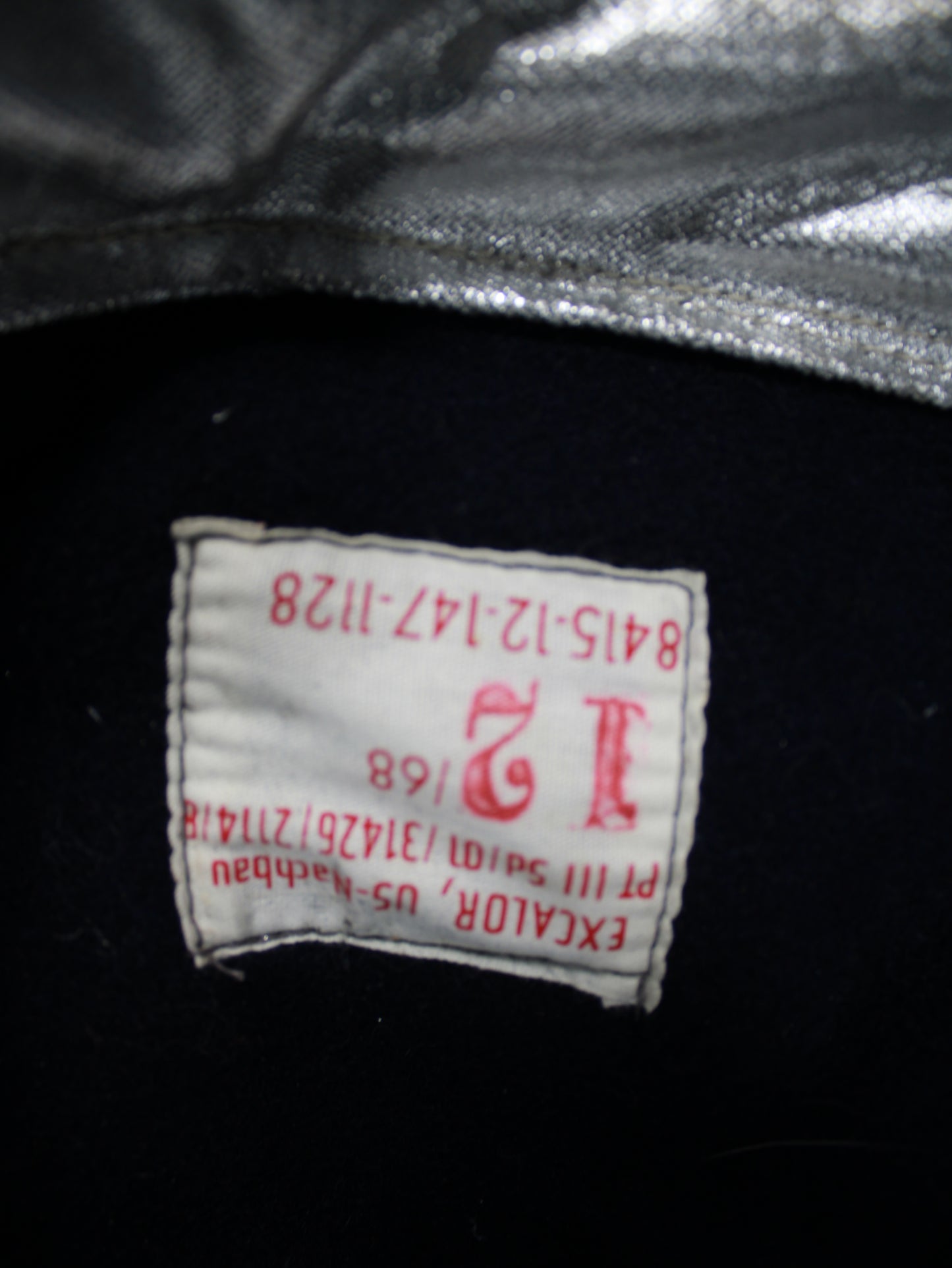 Vintage 1968 German Excalor Aluminized Fire Proximity Hood Helmet Römer DIN 4840