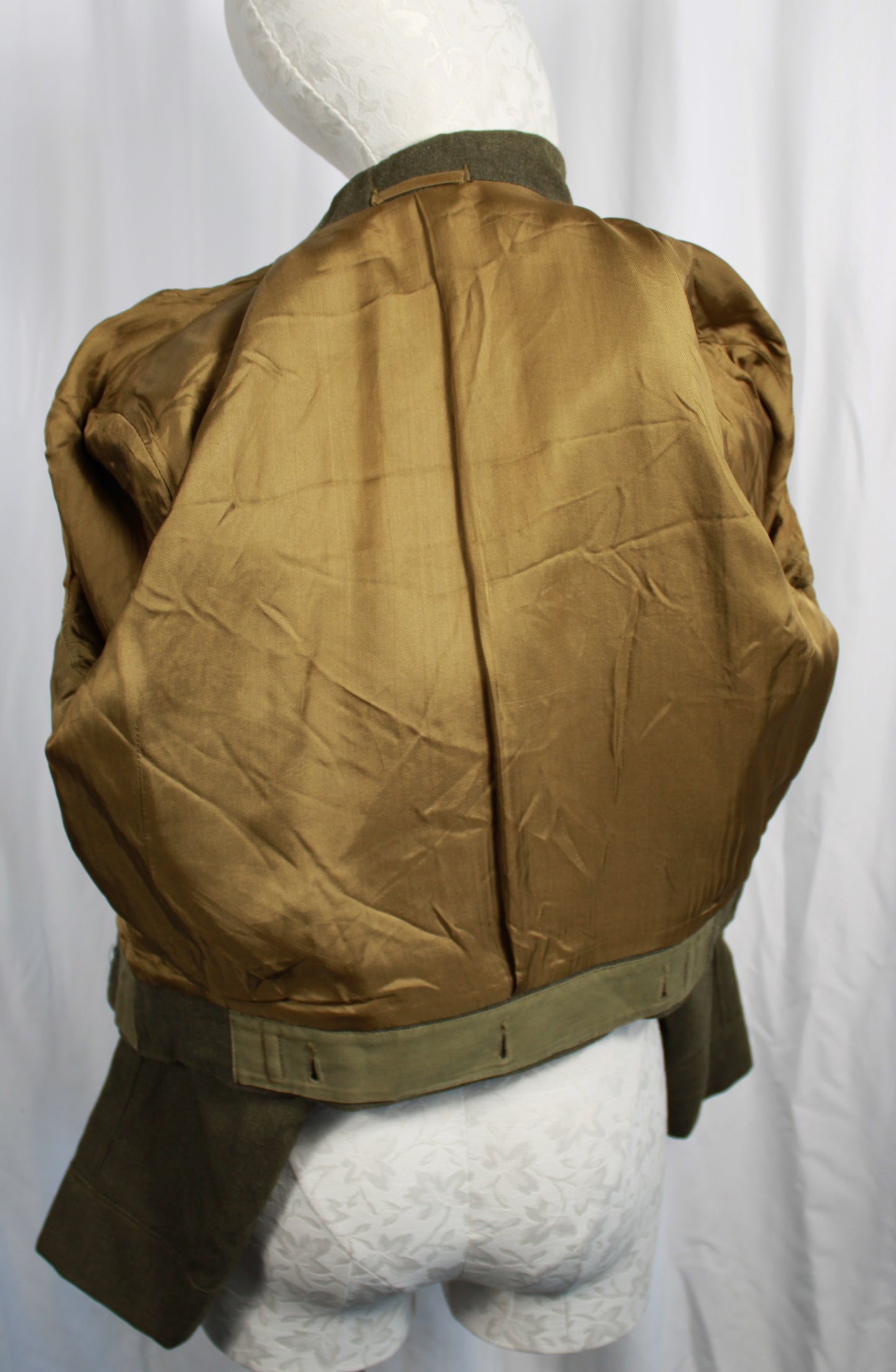 Vintage 1955 Master Craft Royal Canadian Army Cadet Khaki Wool Battledress Jacket Blouse Size 22